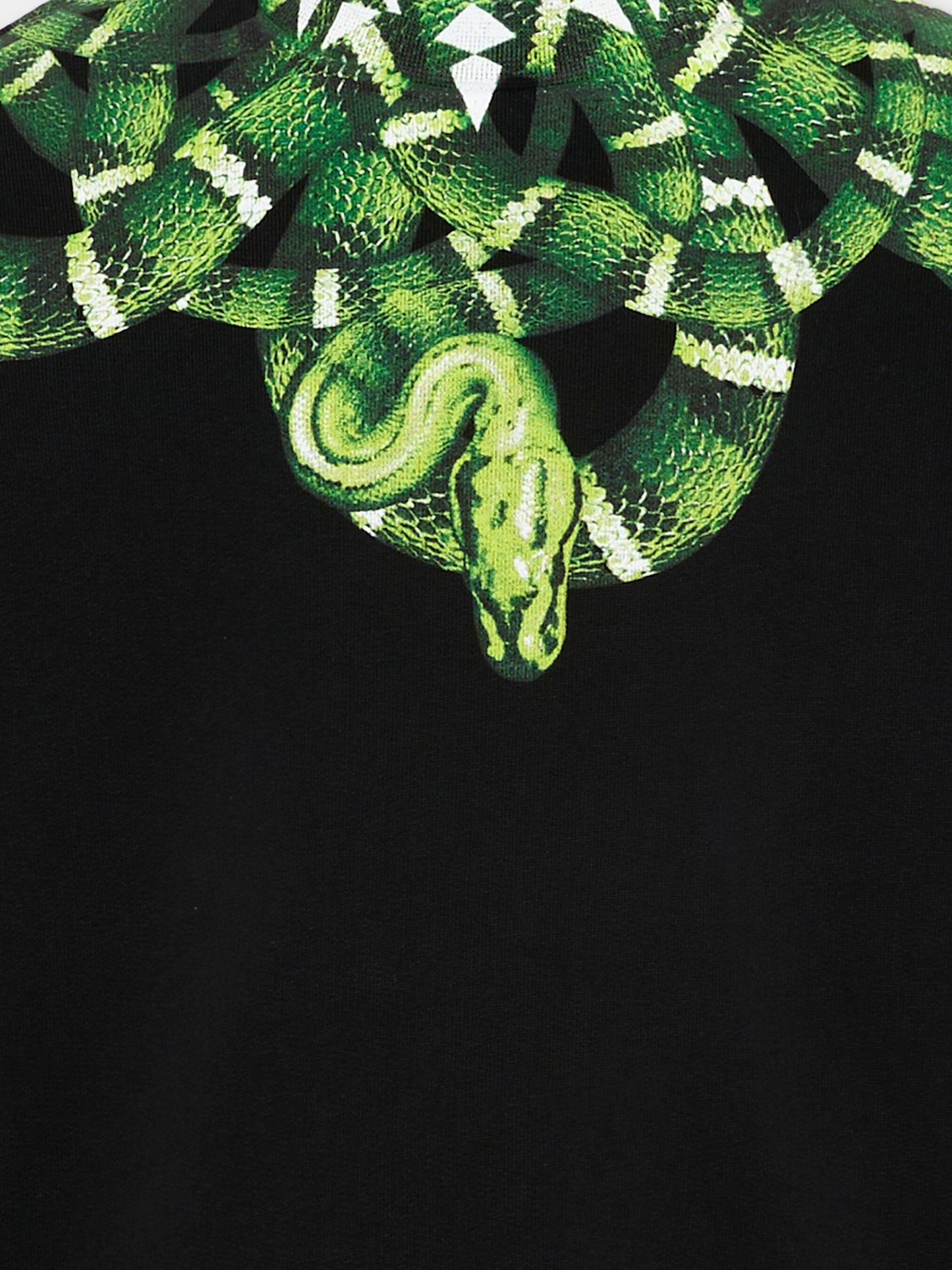 Felpa nera per bambino con serpente,County Of Milan Kids,S6CMJBSW012 110