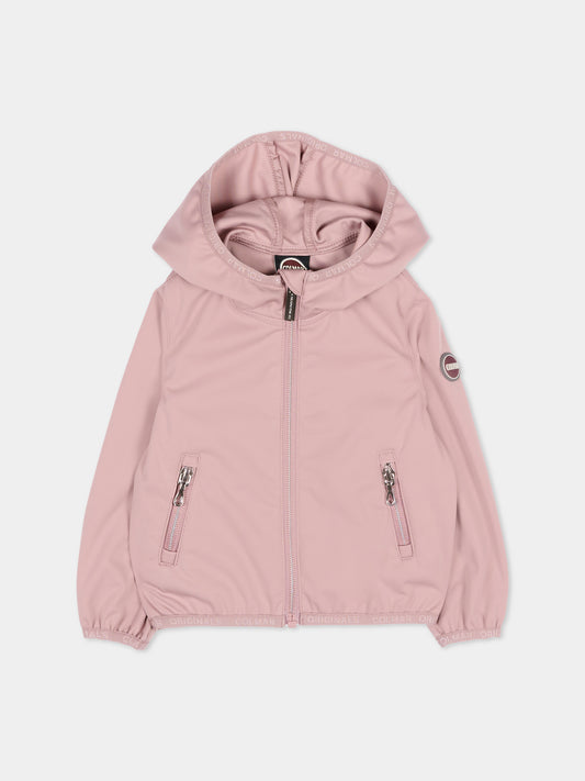 Giacca a vento rosa per neonata con logo,Colmar Originals Kids,3928 6ZB 756