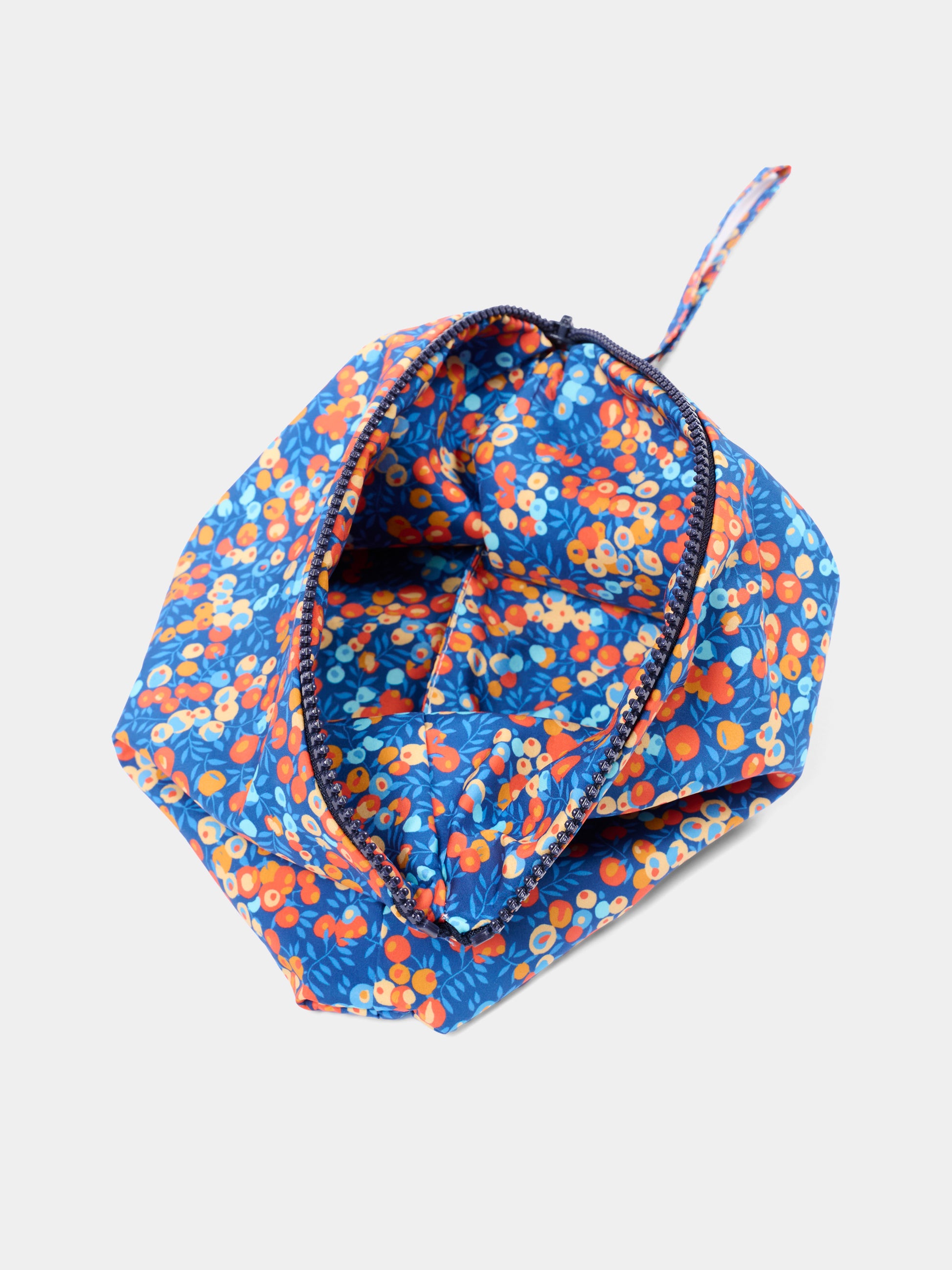 Pochette blu per bambina floreale,Pesciolino Rosso,BRS PO 02 S 194