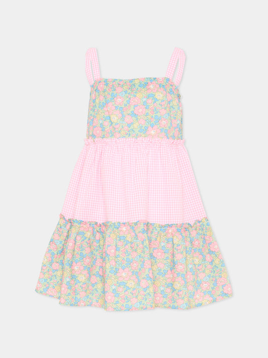 Copricostume rosa per bambina floreale,Pesciolino Rosso,ABI 14 PATCH S 184