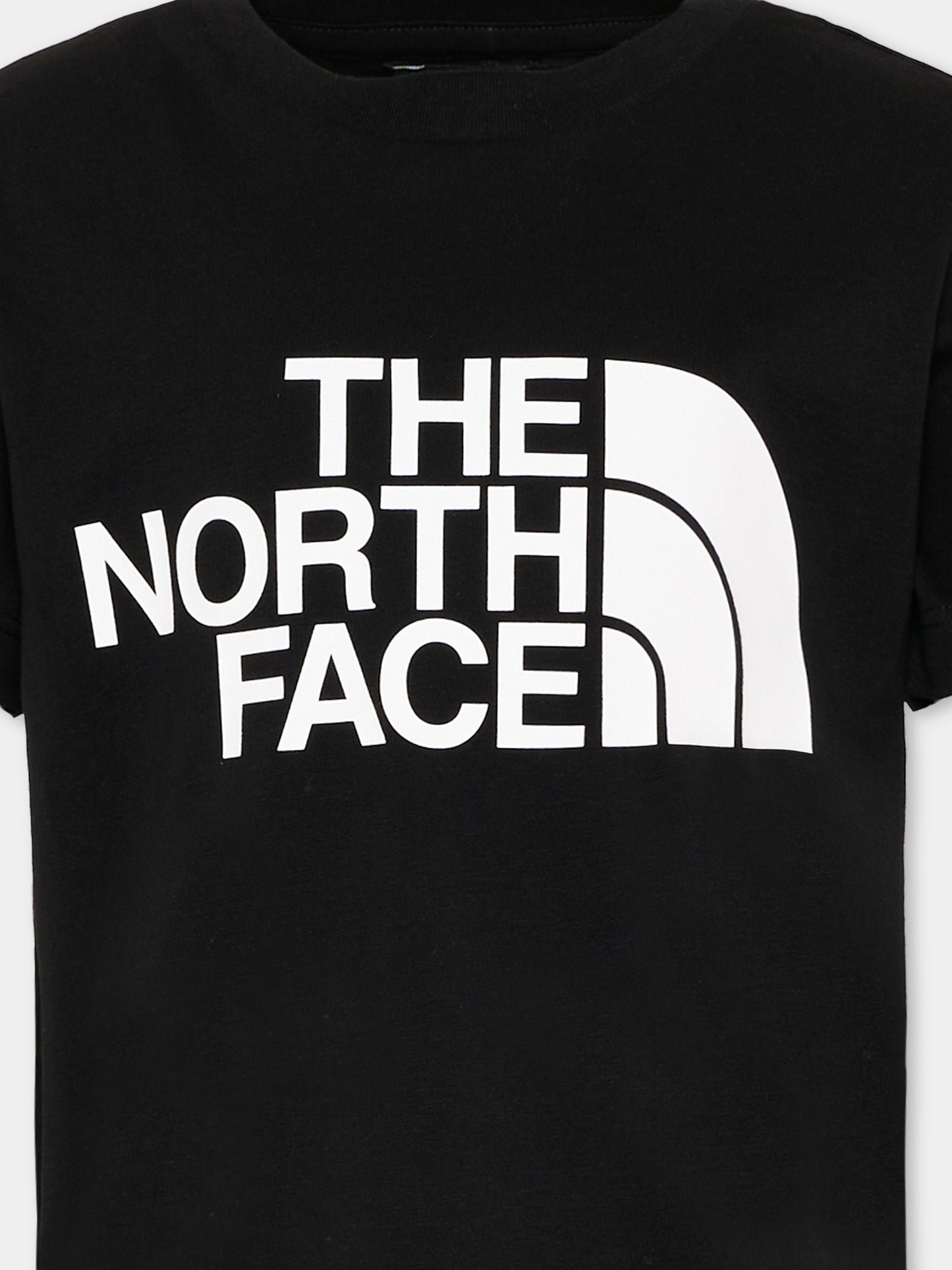 T-shirt nera per bambini con logo,The North Face Kids,NF0A8EHGJK31