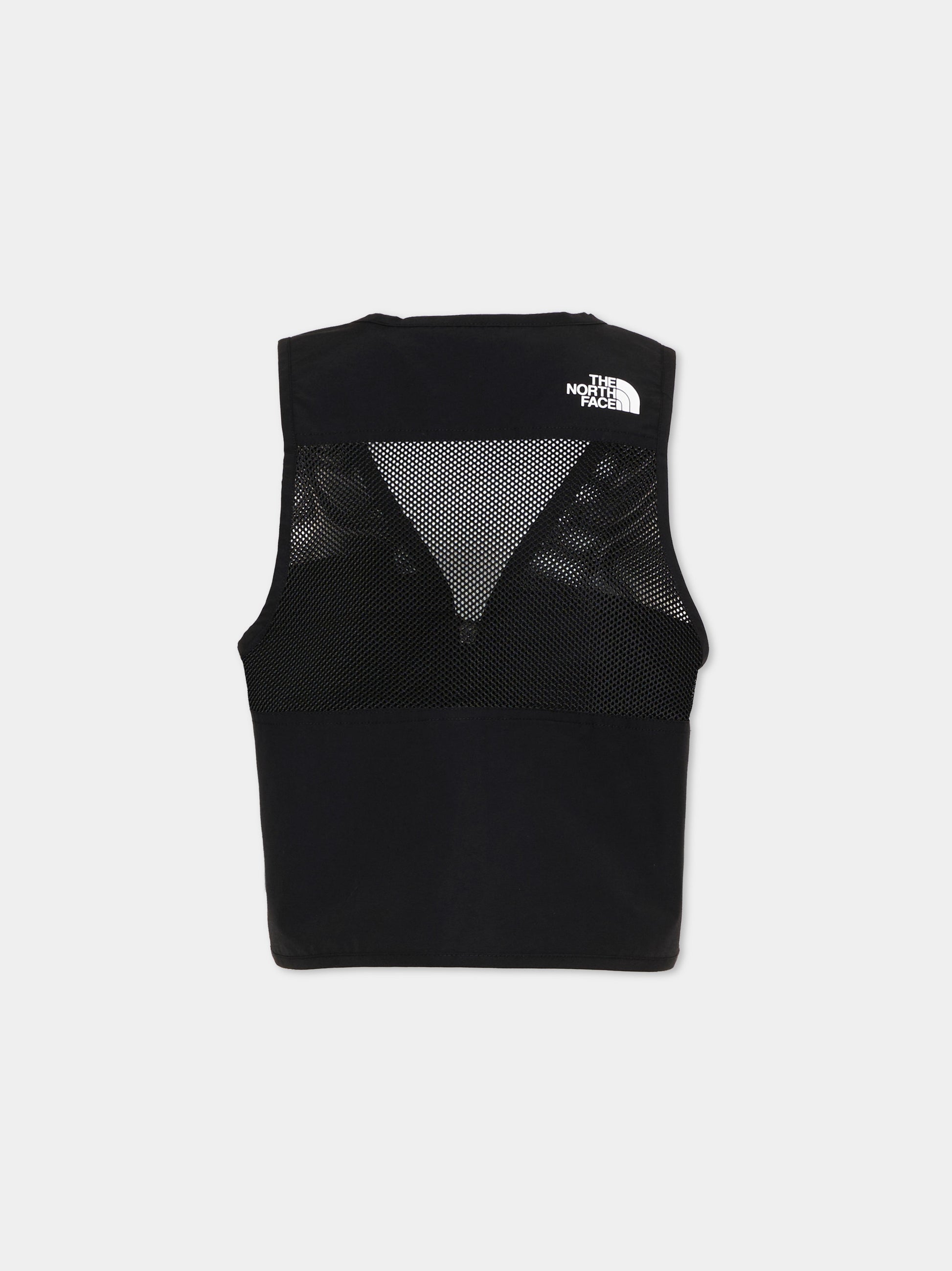 Gilet nero per bambini con logo,The North Face Kids,NF0A8G3BJK31