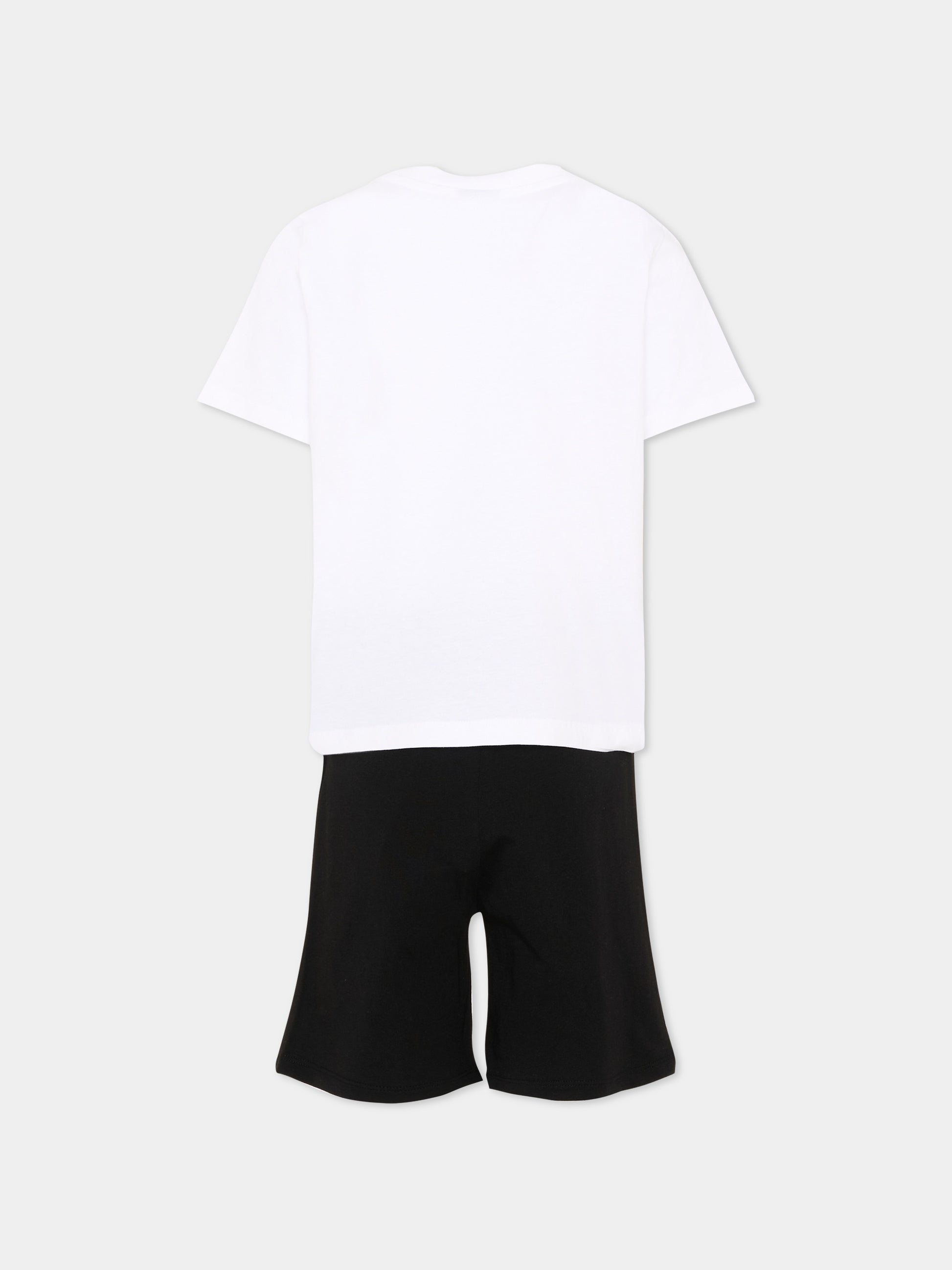 Completo sportivo bianco per bambino con logo,The North Face Kids,NF0A8G1HLA91