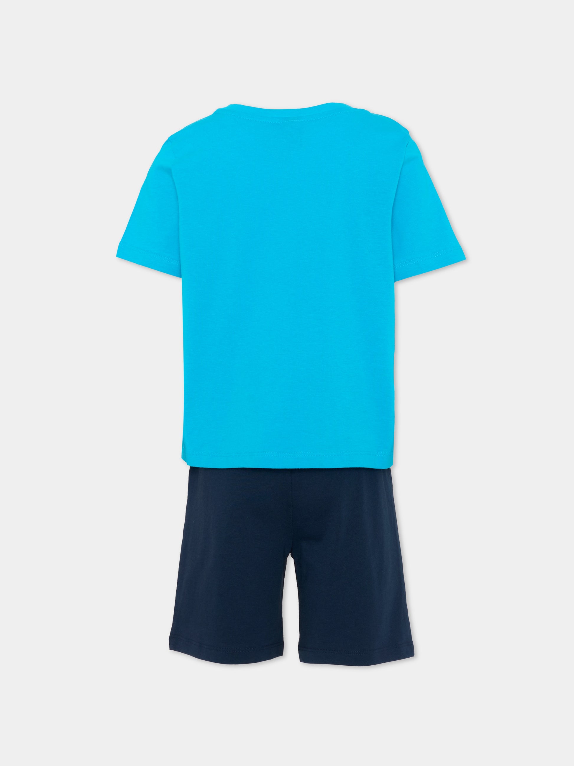 Completo sportivo azzurro per bambino con logo,The North Face Kids,NF0A8G1HDGY1