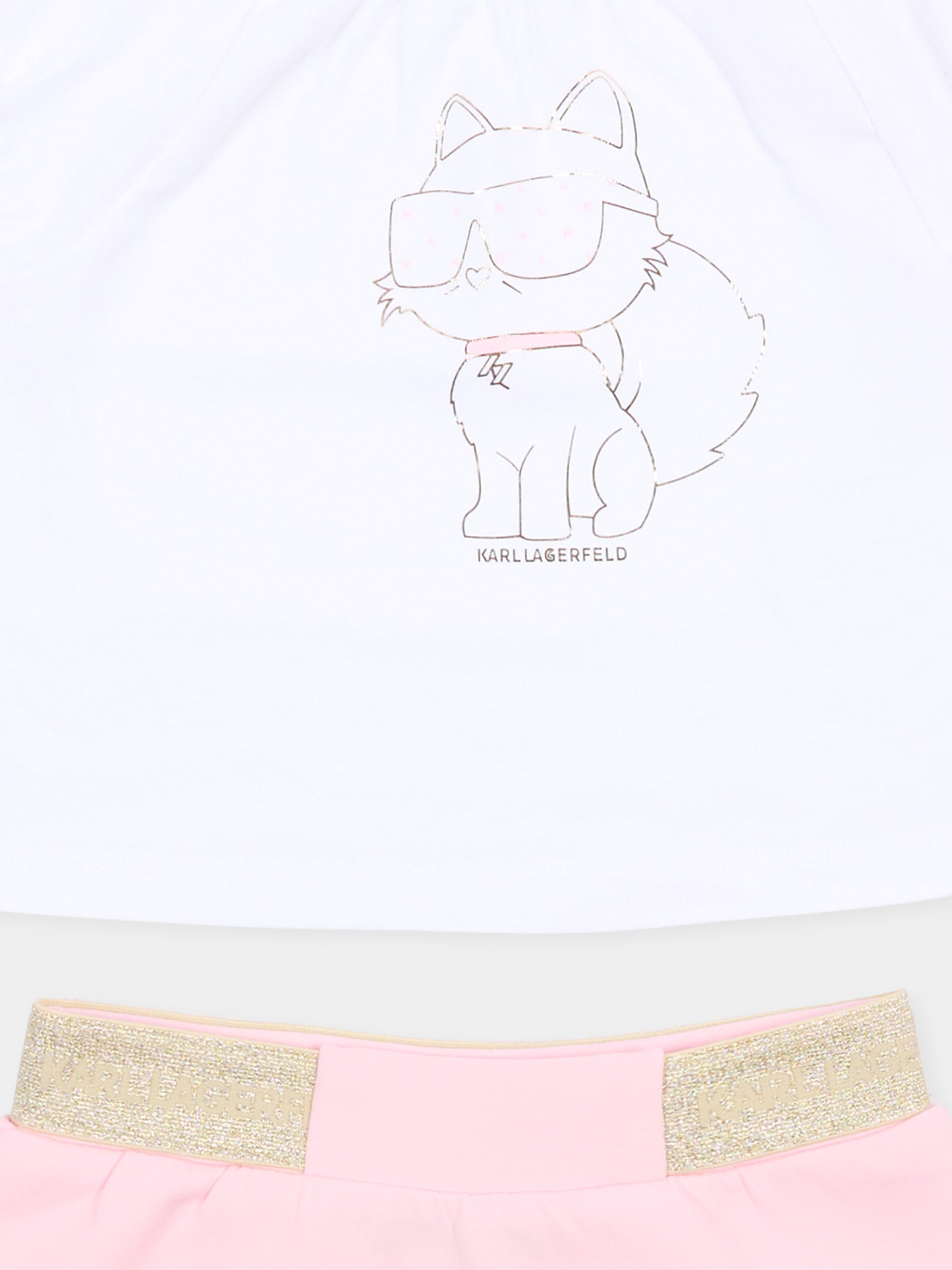 Completo rosa per neonata con Choupette,Karl Lagerfeld Kids,Z31046 S01