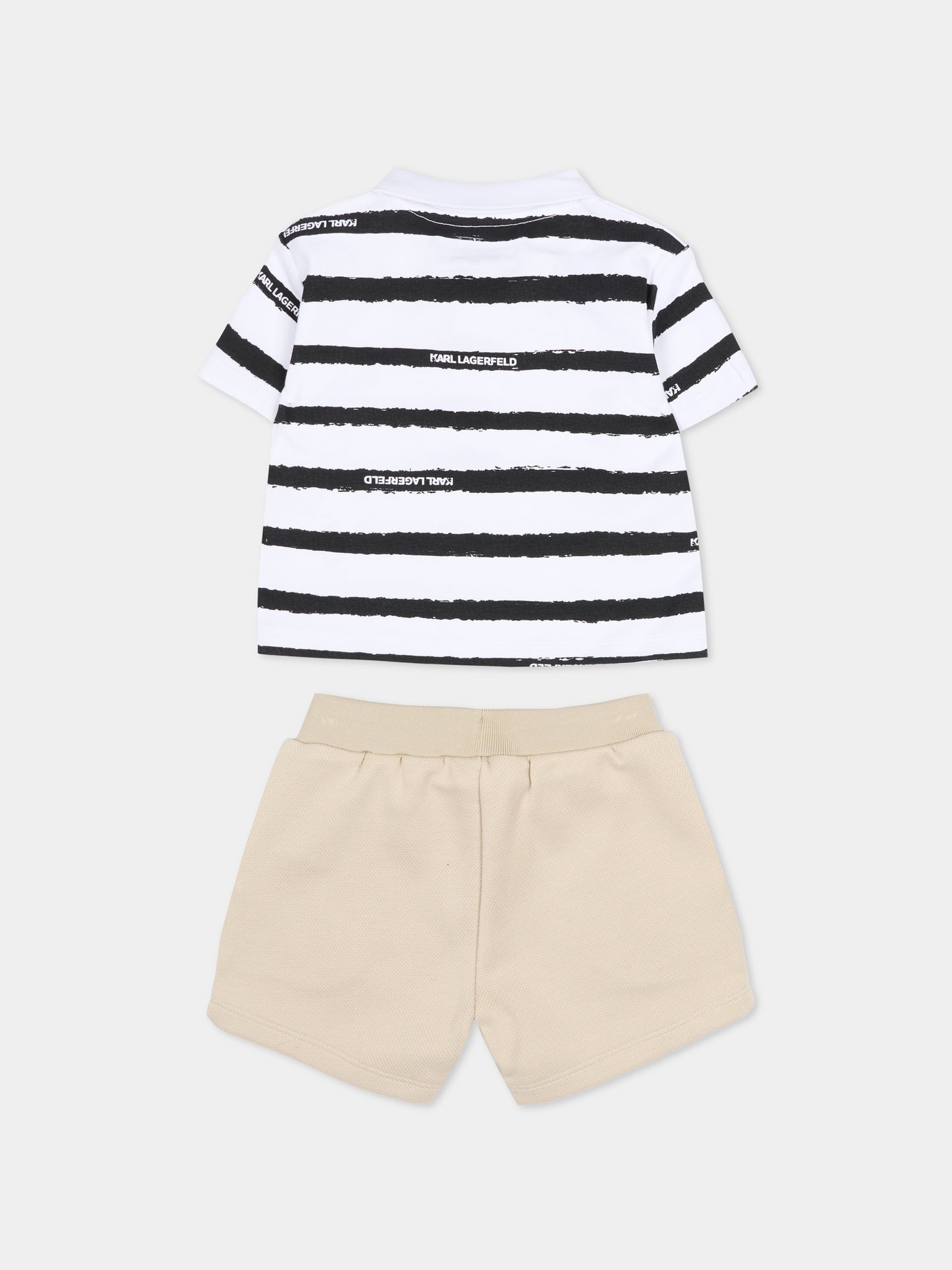 Completo multicolor per neonato con patch Karl Lagerfeld,Karl Lagerfeld Kids,Z31068 10P