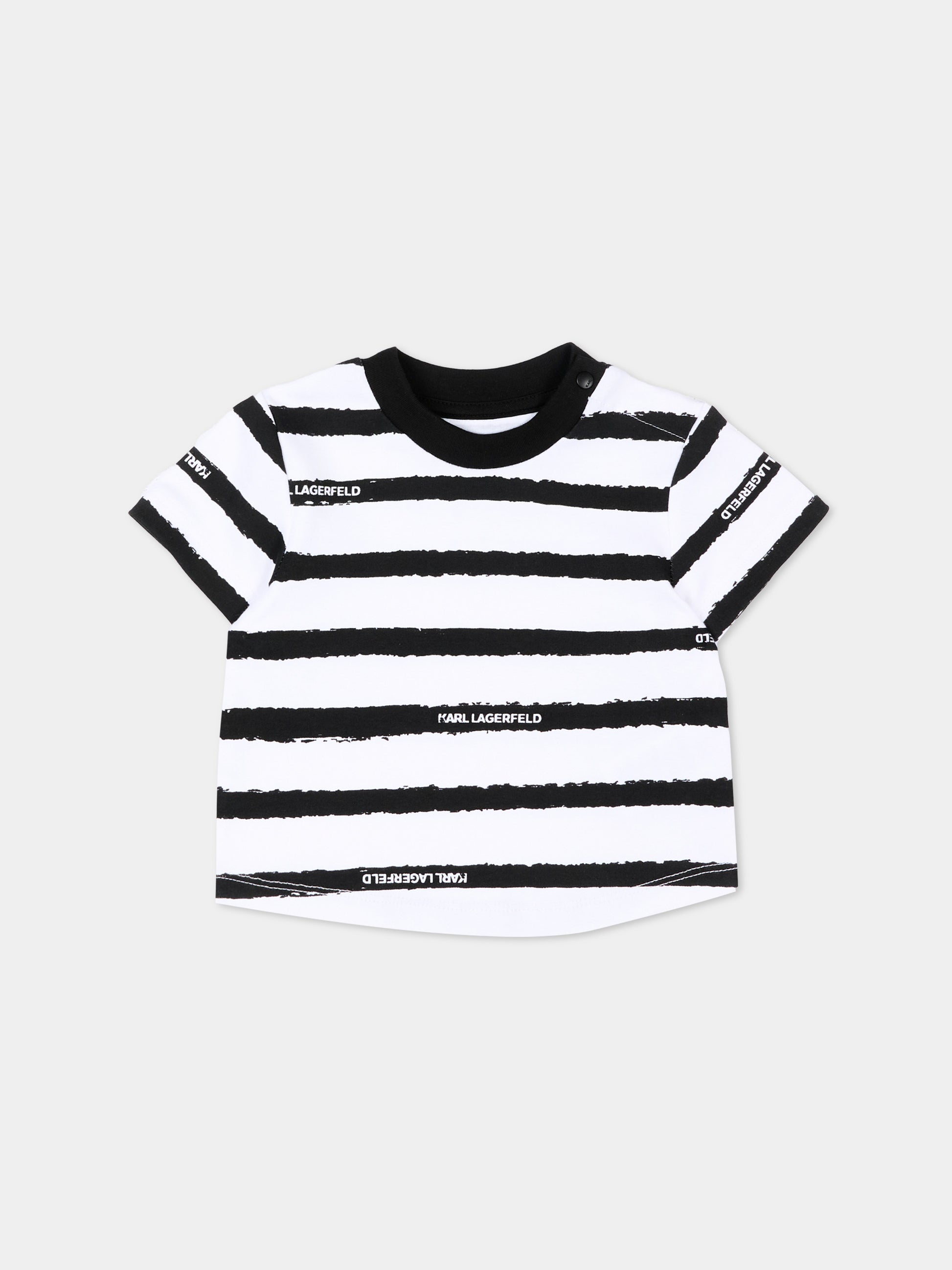 Completo sportivo nero per neonato con logo,Karl Lagerfeld Kids,Z31073 09B