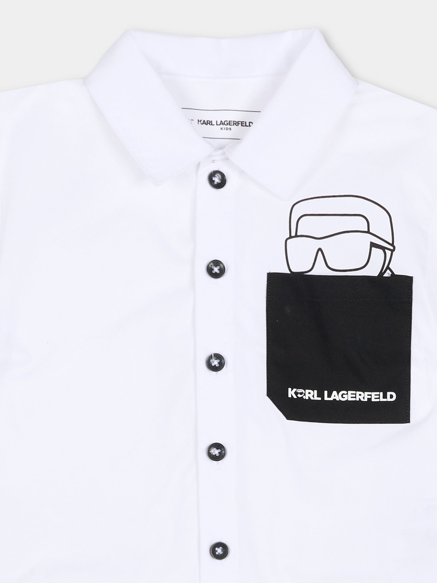 Completo bianco per neonato con Karl Lagerfeld,Karl Lagerfeld Kids,Z31077 10P