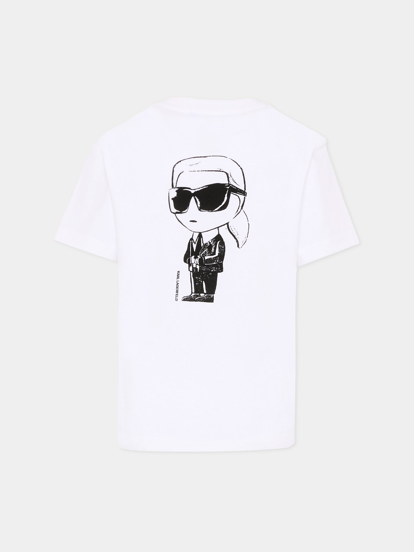 T-shirt bianca per bambino con Ikonik Karl,Karl Lagerfeld Kids,Z31103 10P
