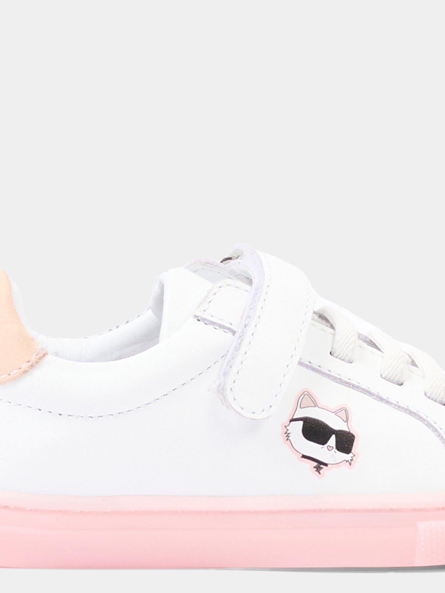 Sneakers bianche per bambina Ikonik,Karl Lagerfeld Kids,Z31184 10P