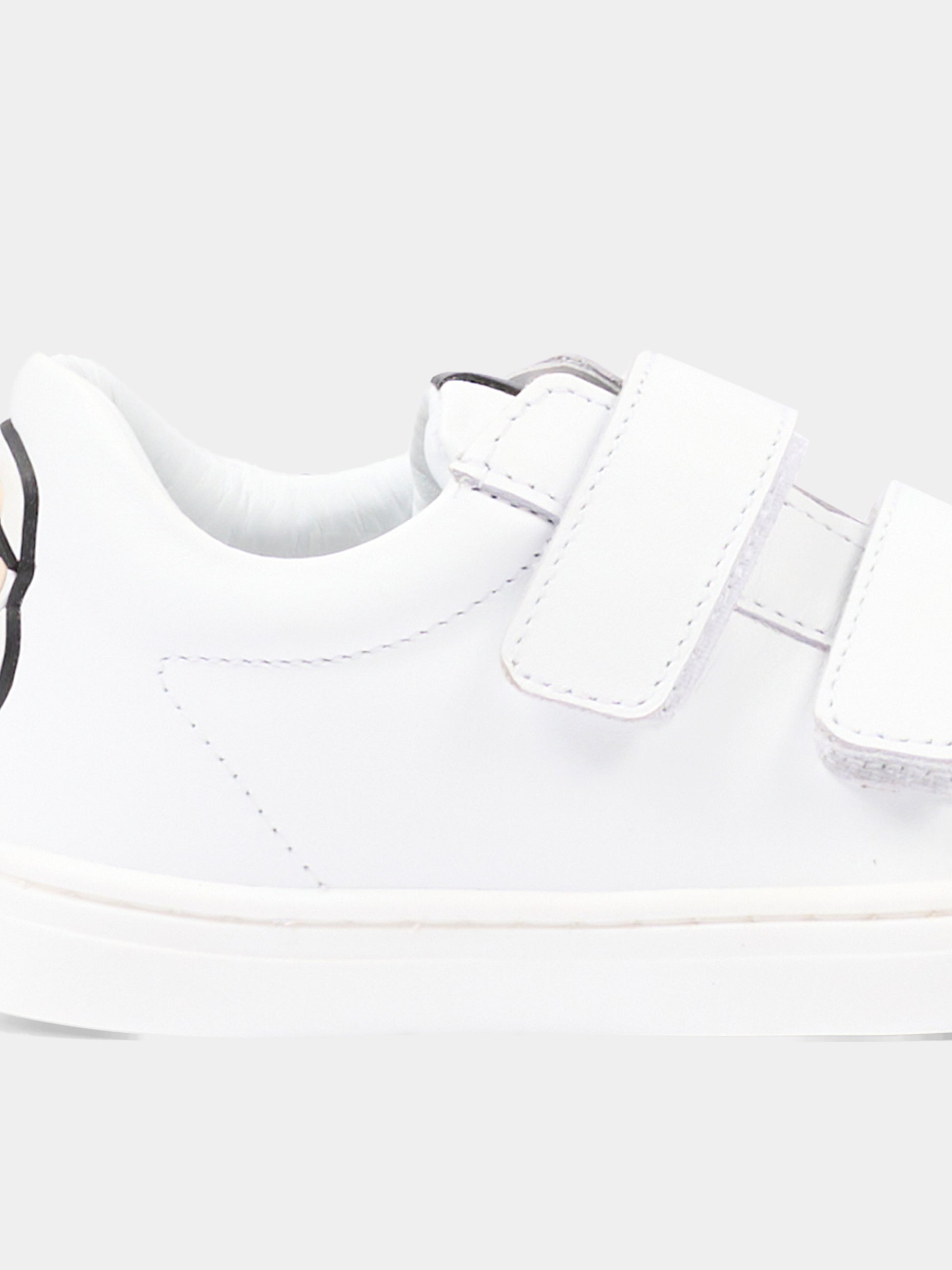 Sneakers bianche per bambino con logo,Karl Lagerfeld Kids,Z31186 10P