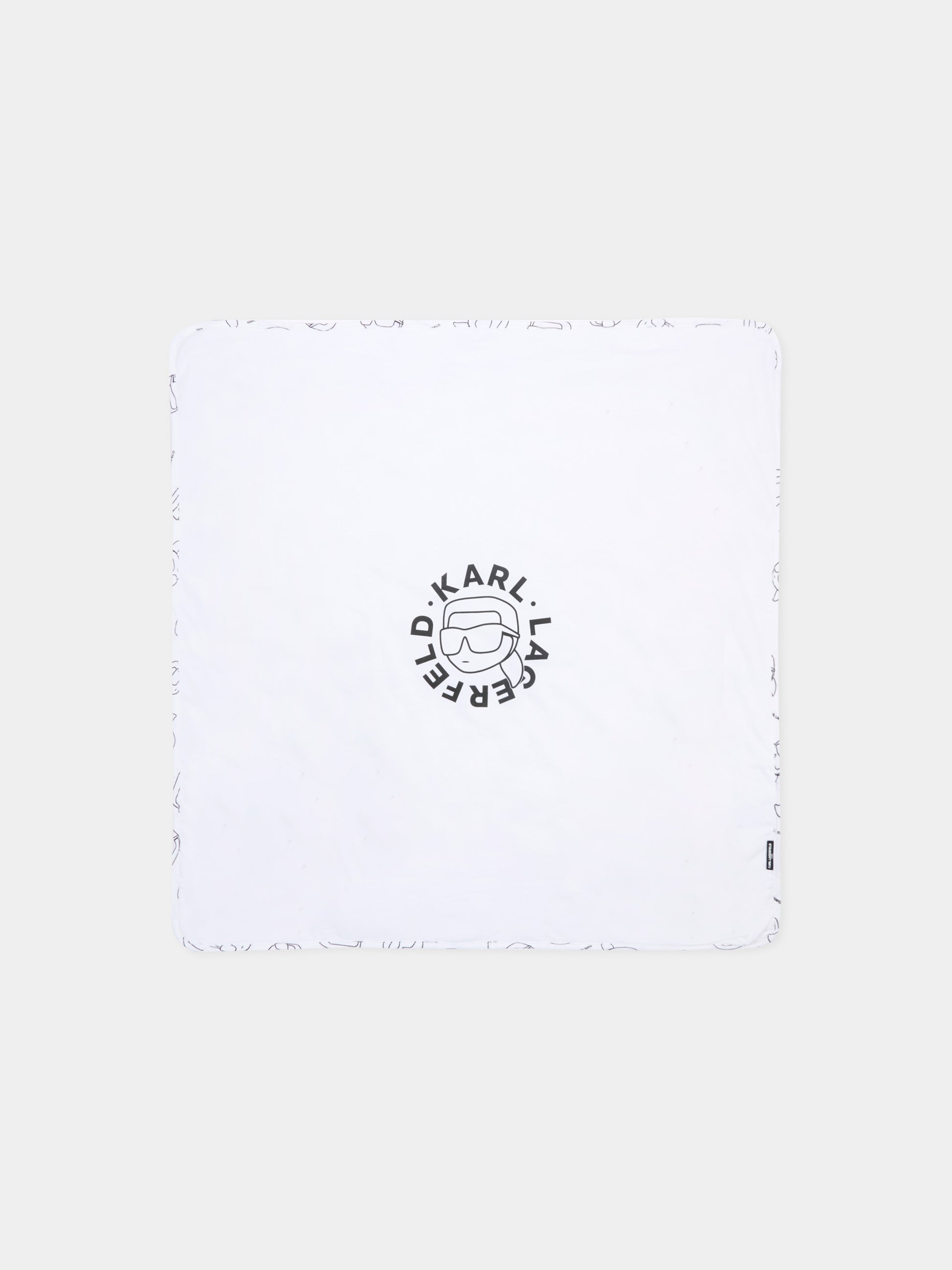 Coperta bianca per neonato con Karl Lagerfeld,Karl Lagerfeld Kids,Z31192 10P