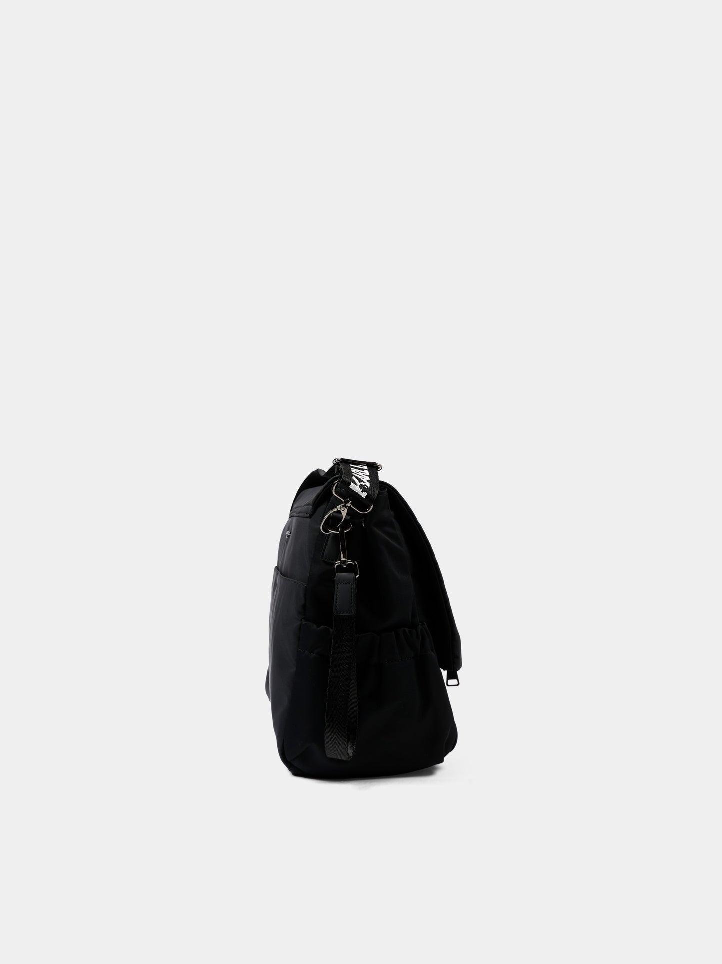 Borsa mamma nera per neonati con logo,Karl Lagerfeld Kids,Z31193 09B