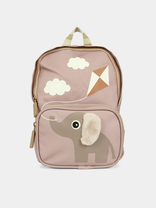 Zaino rosa per neonata con elefante,Done By Deer,DD 7043451