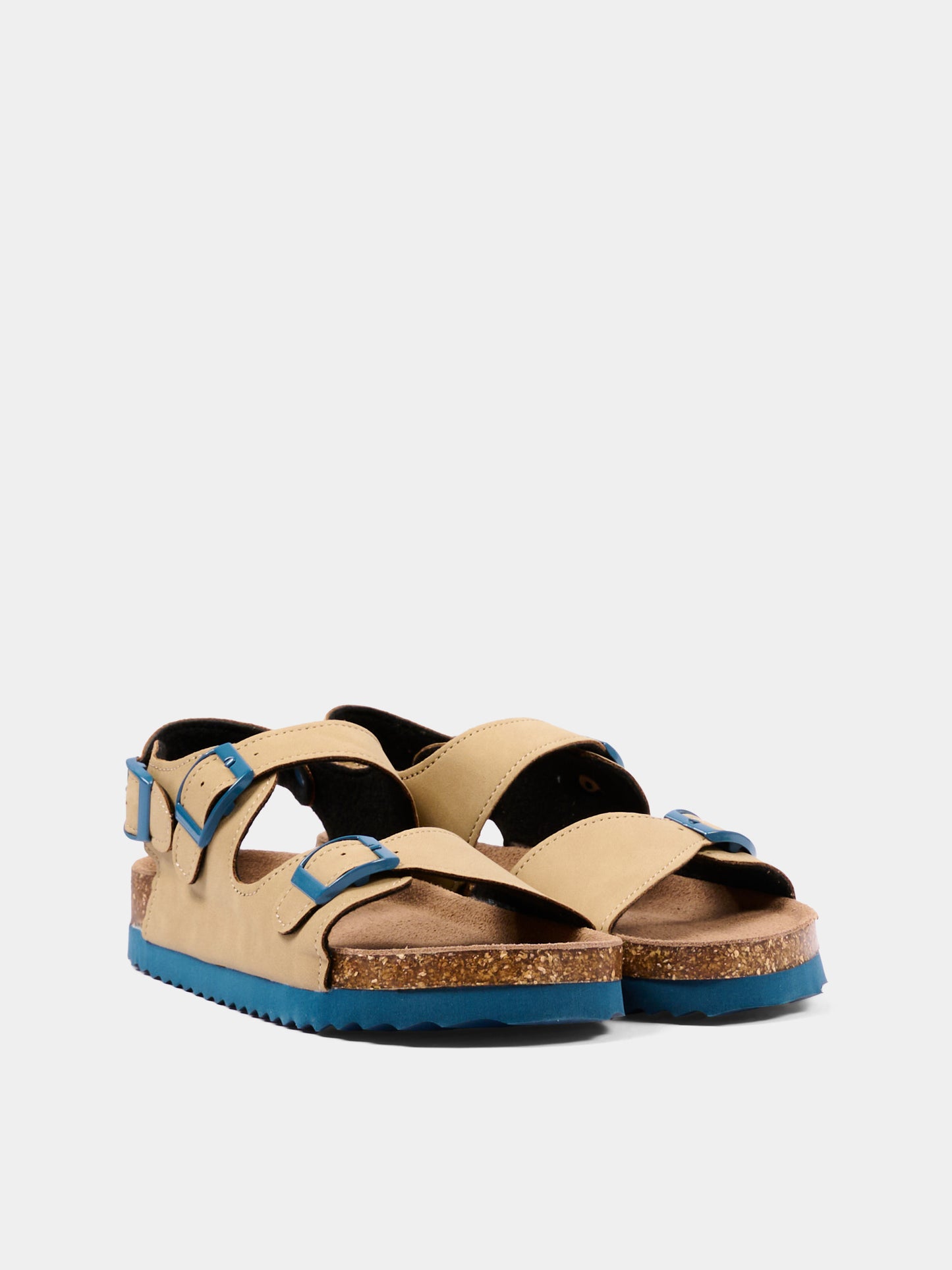 Sandali beige per bambino con fibbie,Colors Of California,HC 2412 BEI