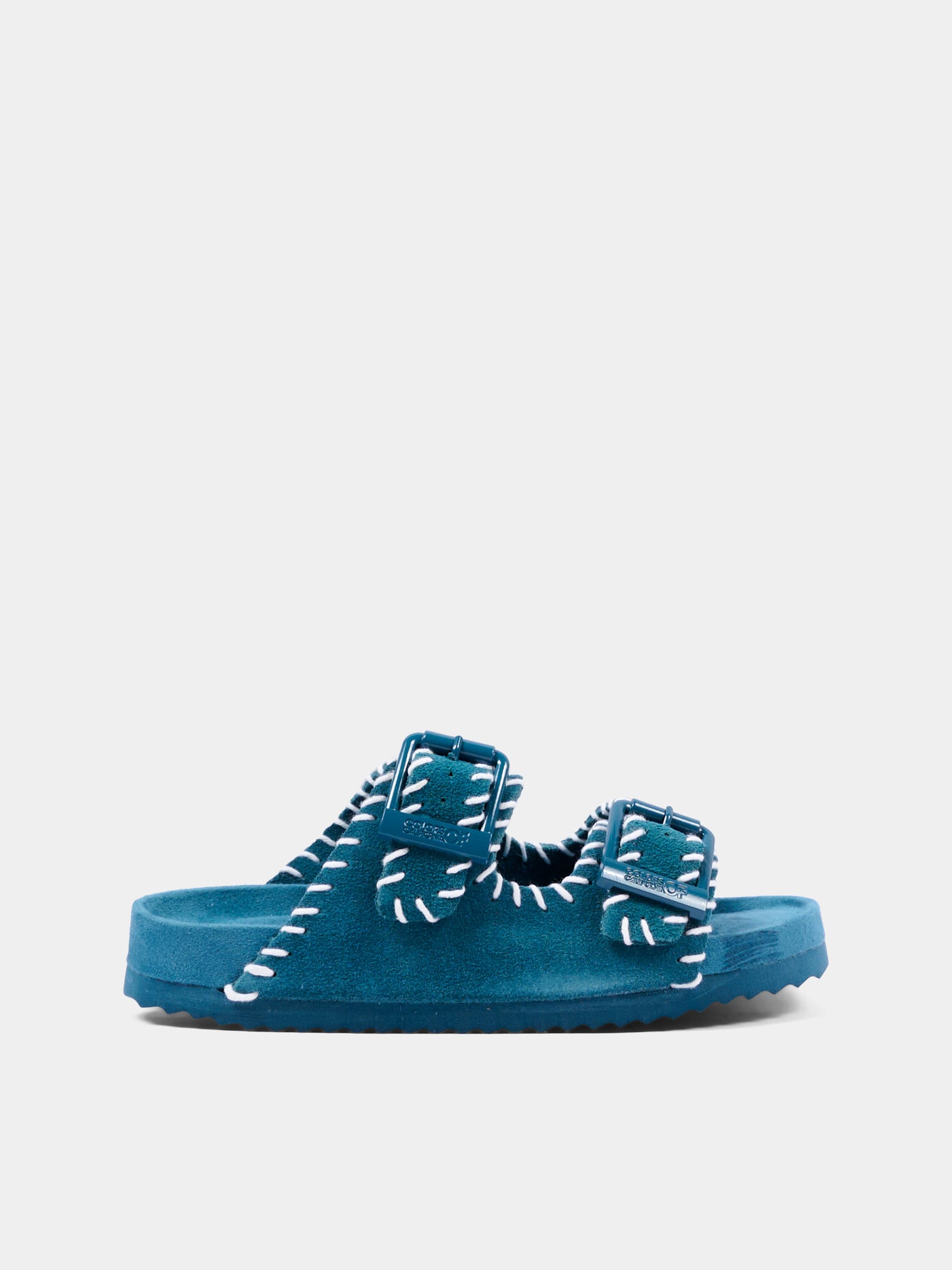 Sandali blu per bambina con impunture,Colors Of California,HC 2610 SEA