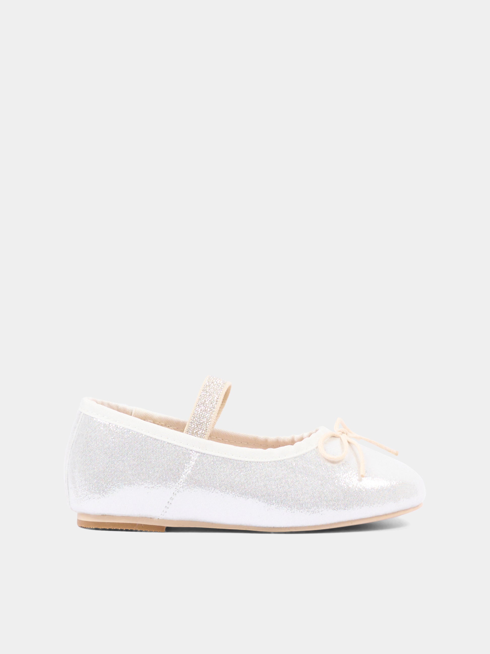 Ballerine argento per bambina glitterate,Colors Of California,HC YUCCAK02 SIL