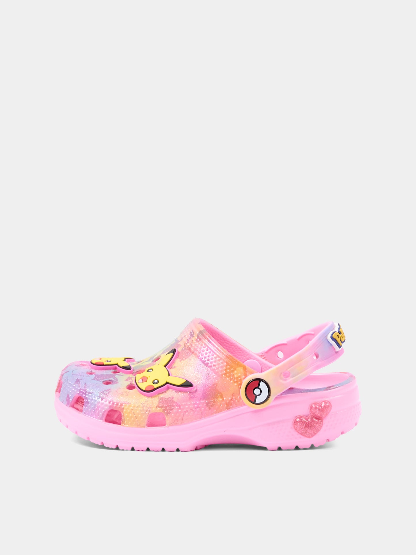 Pink clogs for Girl with Pikachu