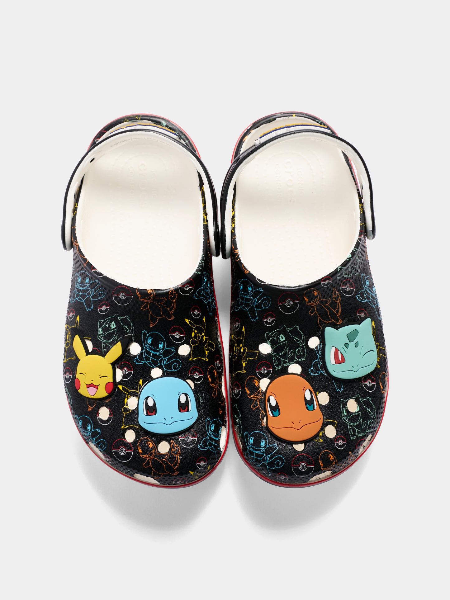 Sabot nero per bambini con Pokémon,Crocs,211344 MLT