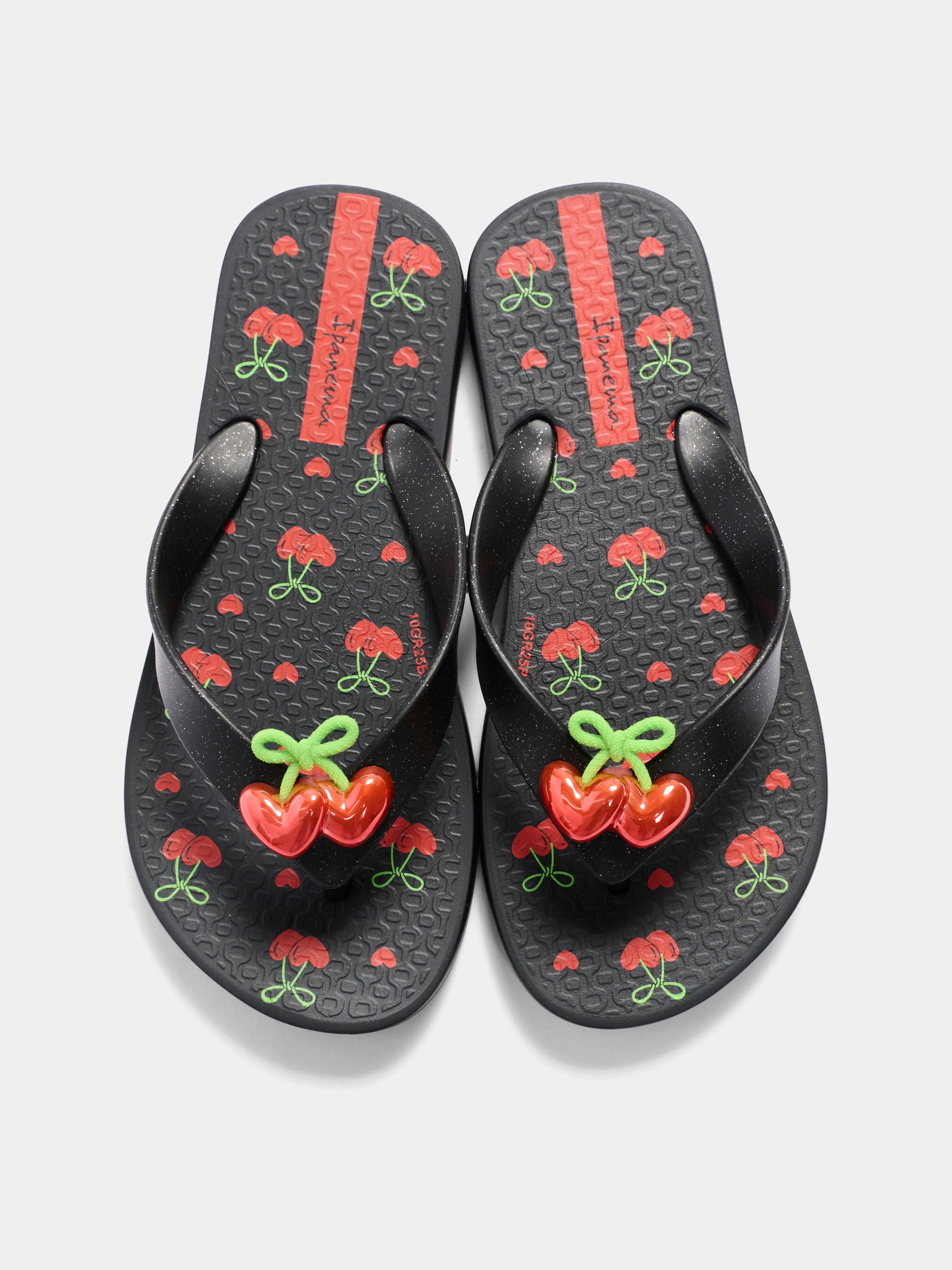 Infradito nere Belle II Kids per bambina,Ipanema,27395 BP984 K1 GR