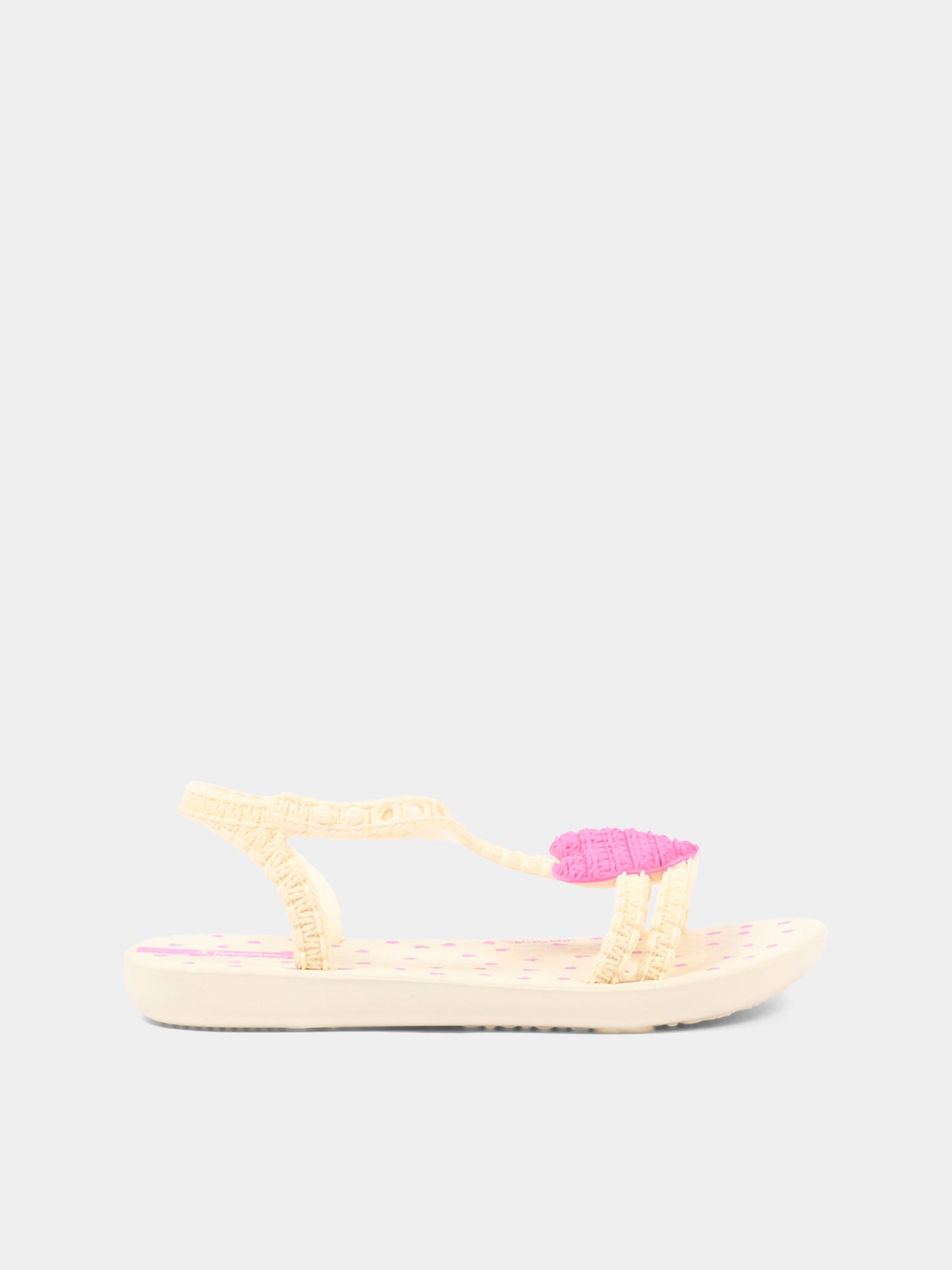 Sandalo beige My First Ipanema Baby per bambina con cuori,Ipanema,81997 BK493 K10 GR