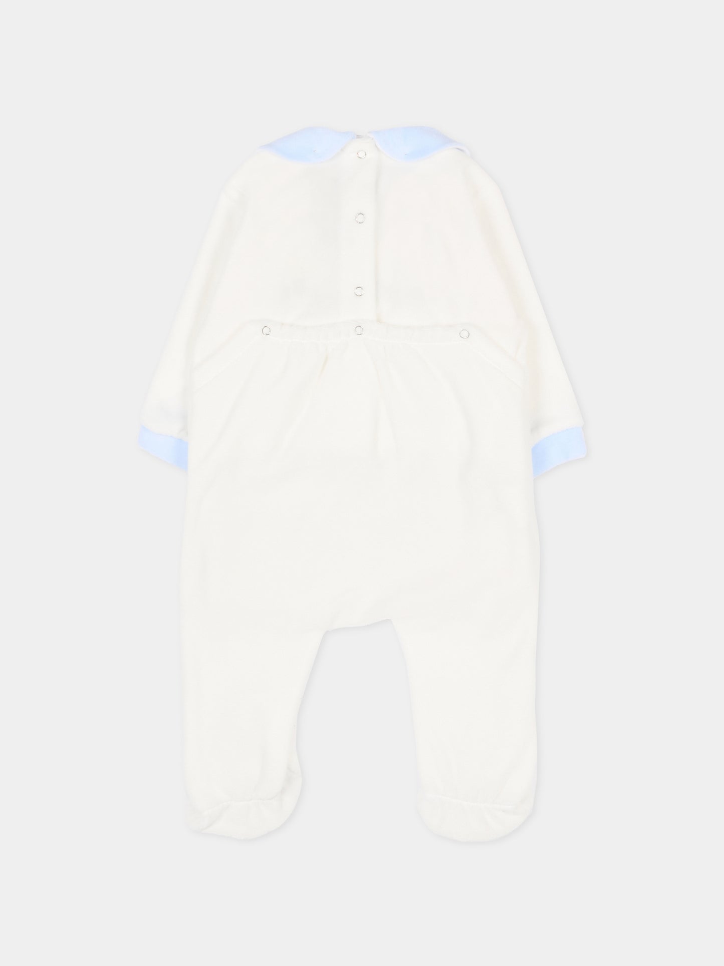 Tutina bianca per neonato con agnellino,Le Boo Beebè,CB012 2040