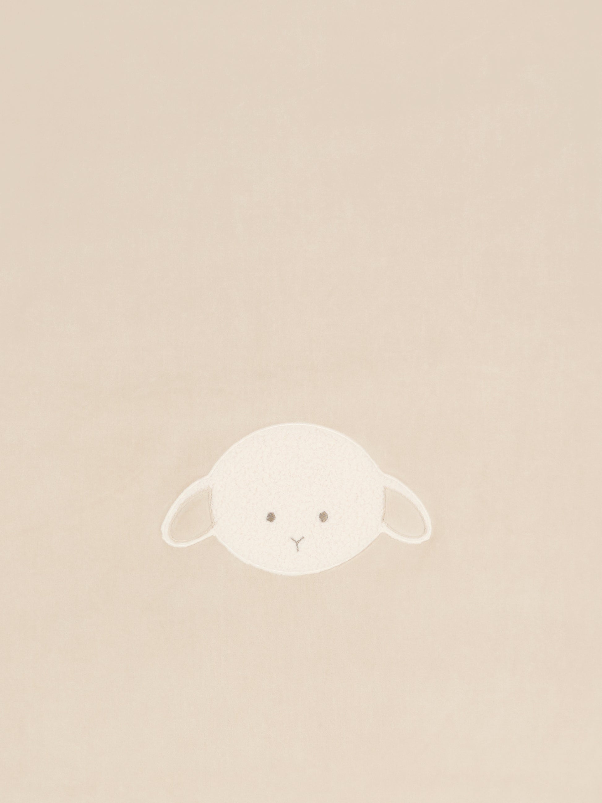 Coperta beige per neonati con agnellino,Le Boo Beebè,CBC011 21