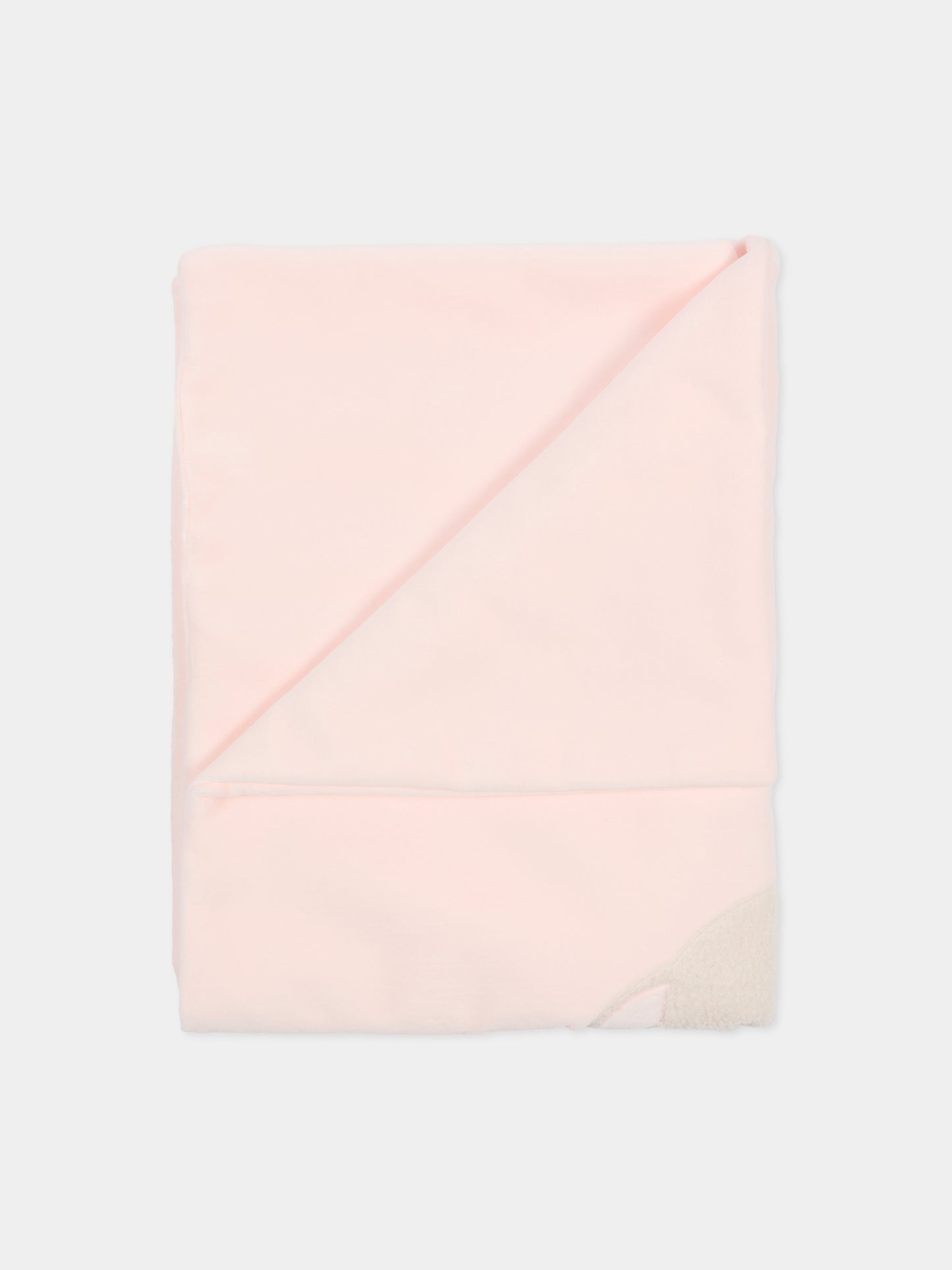 Coperta rosa per neonata con agnellino e collana,Le Boo Beebè,CBC011 30