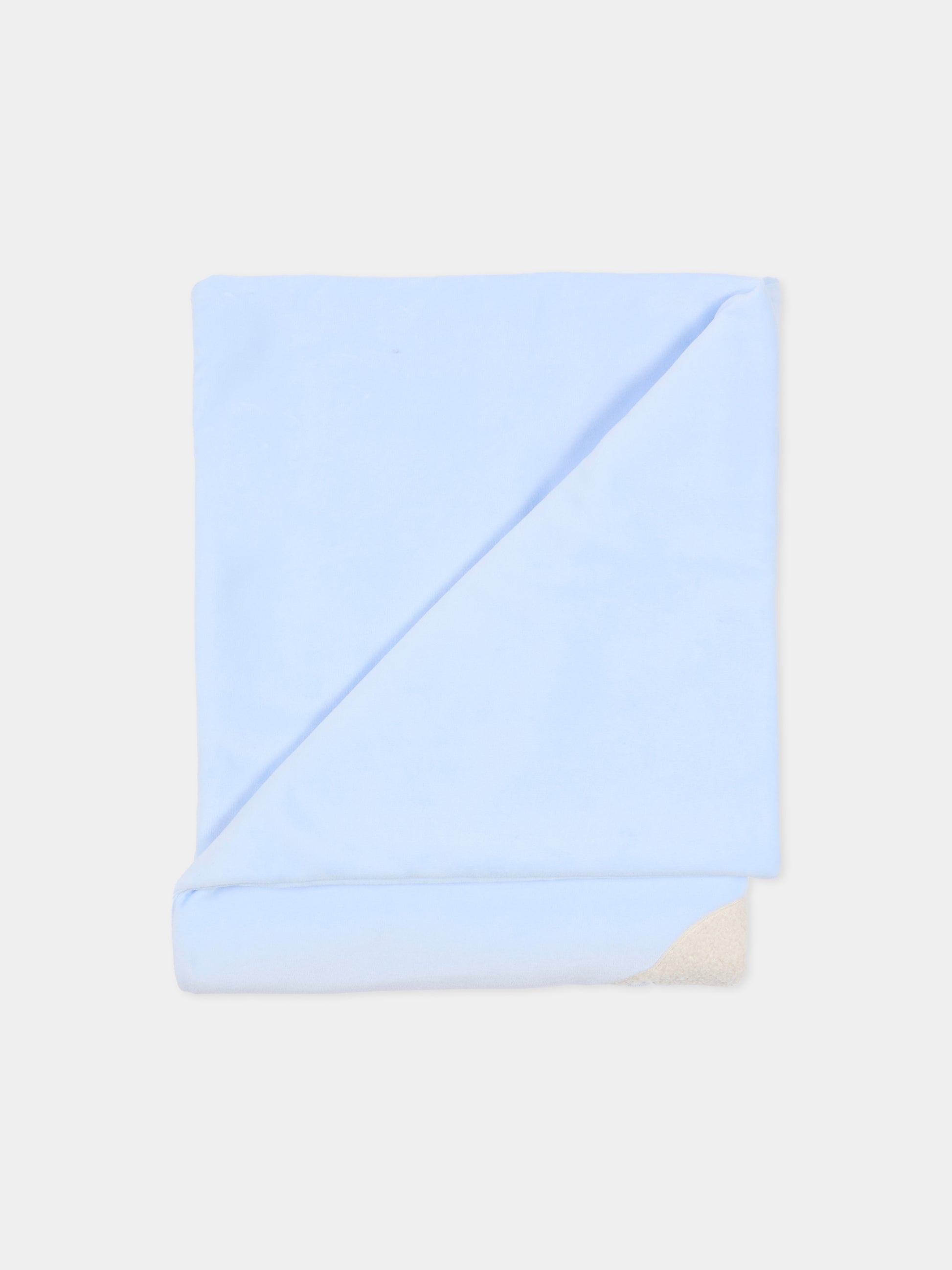 Coperta celeste per neonato con agnellino e papillon,Le Boo Beebè,CBC011 40