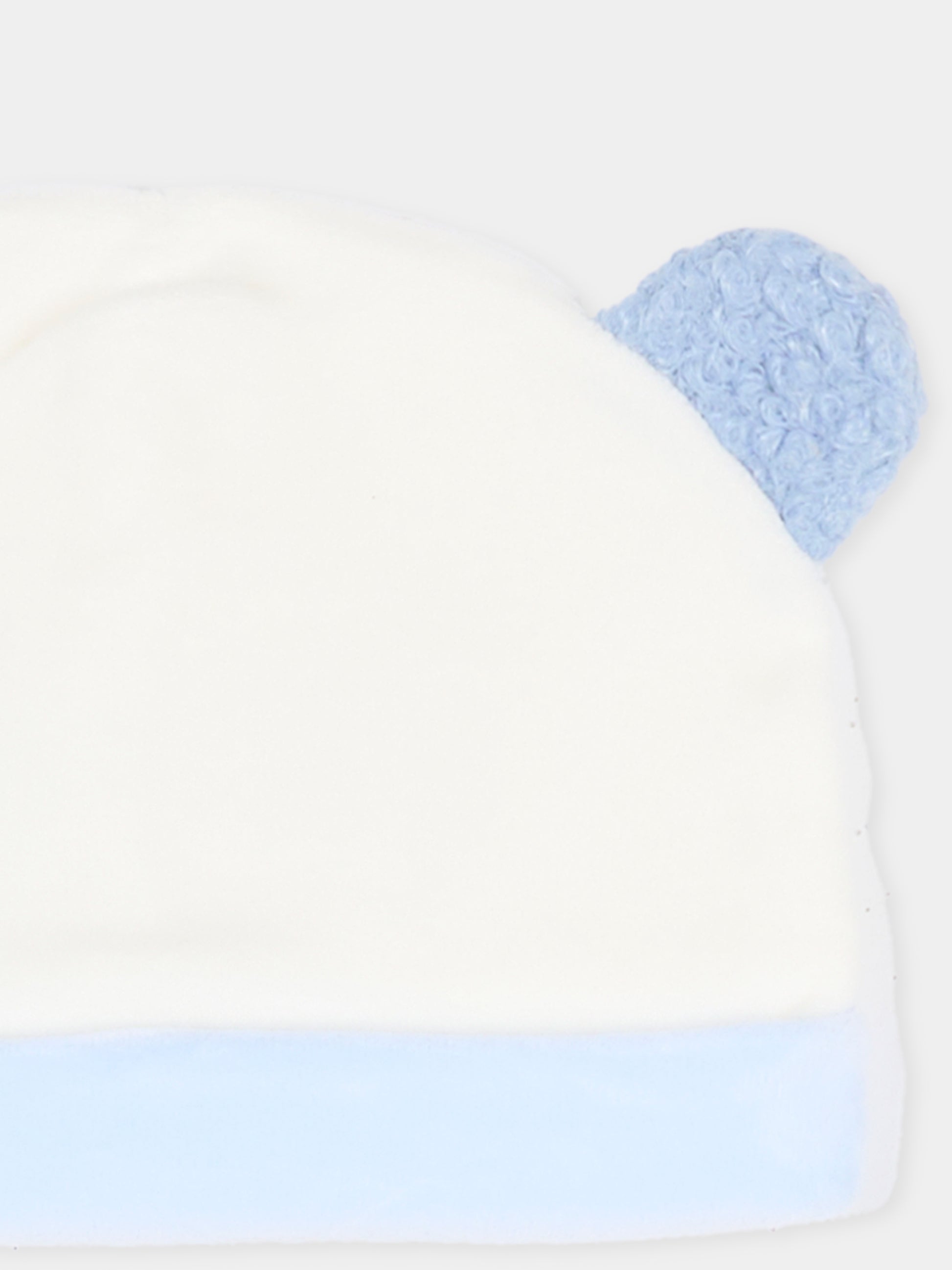 Cappello avorio per neonato con orecchie,Le Boo Beebè,CCB011 40