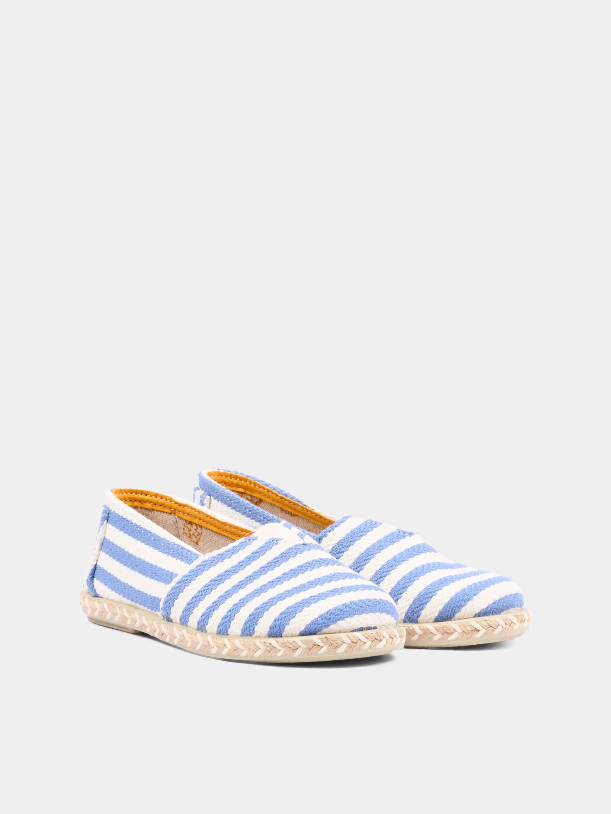 Espadrillas azzurre per bambino a righe,Pisamonas,1330 AZUL