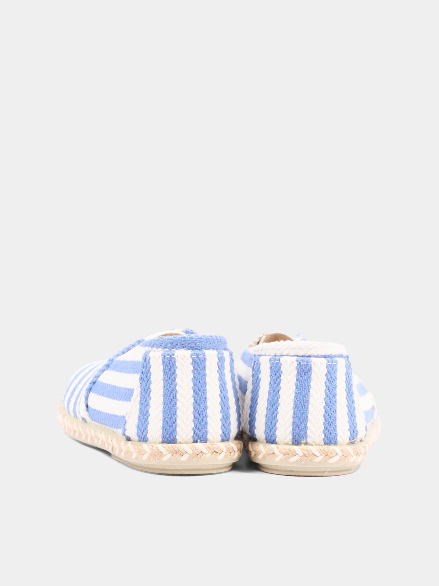 Espadrillas azzurre per bambino a righe,Pisamonas,1330 AZUL