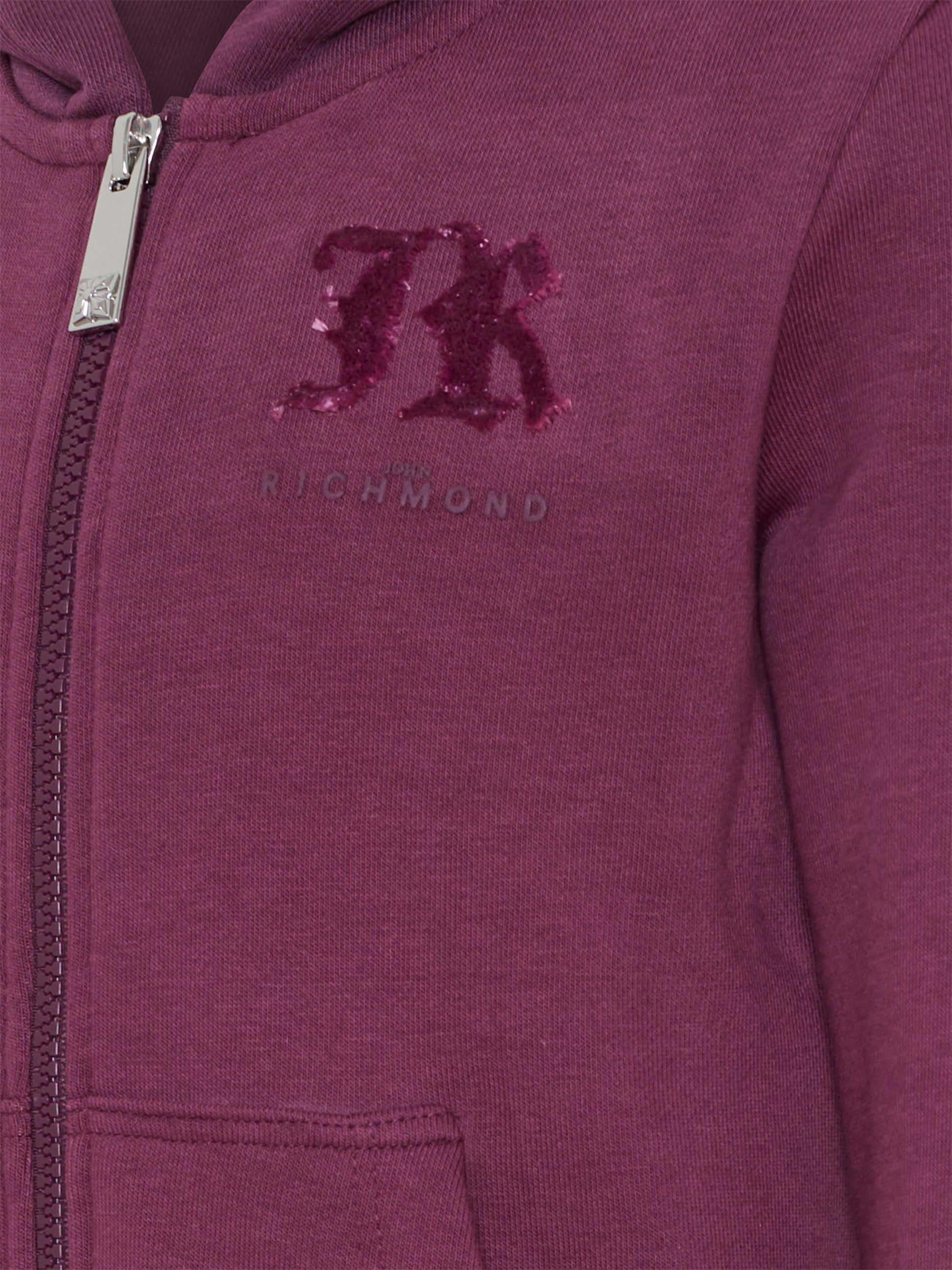 Completo viola per bambino con logo,Richmond,RBA25001CF EGGPLANT