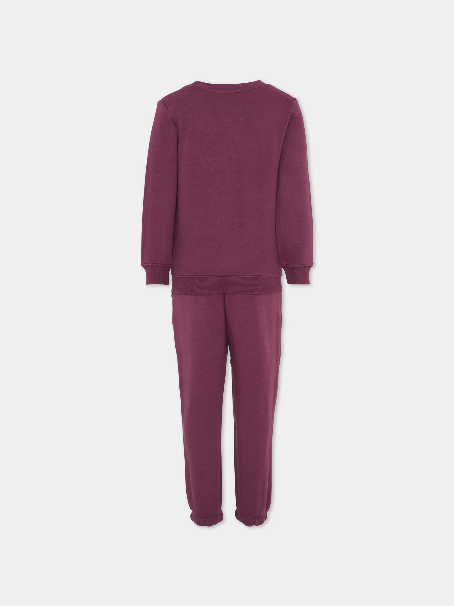 Completo viola per bambino con logo,Richmond,RBA25002CF EGGPLANT