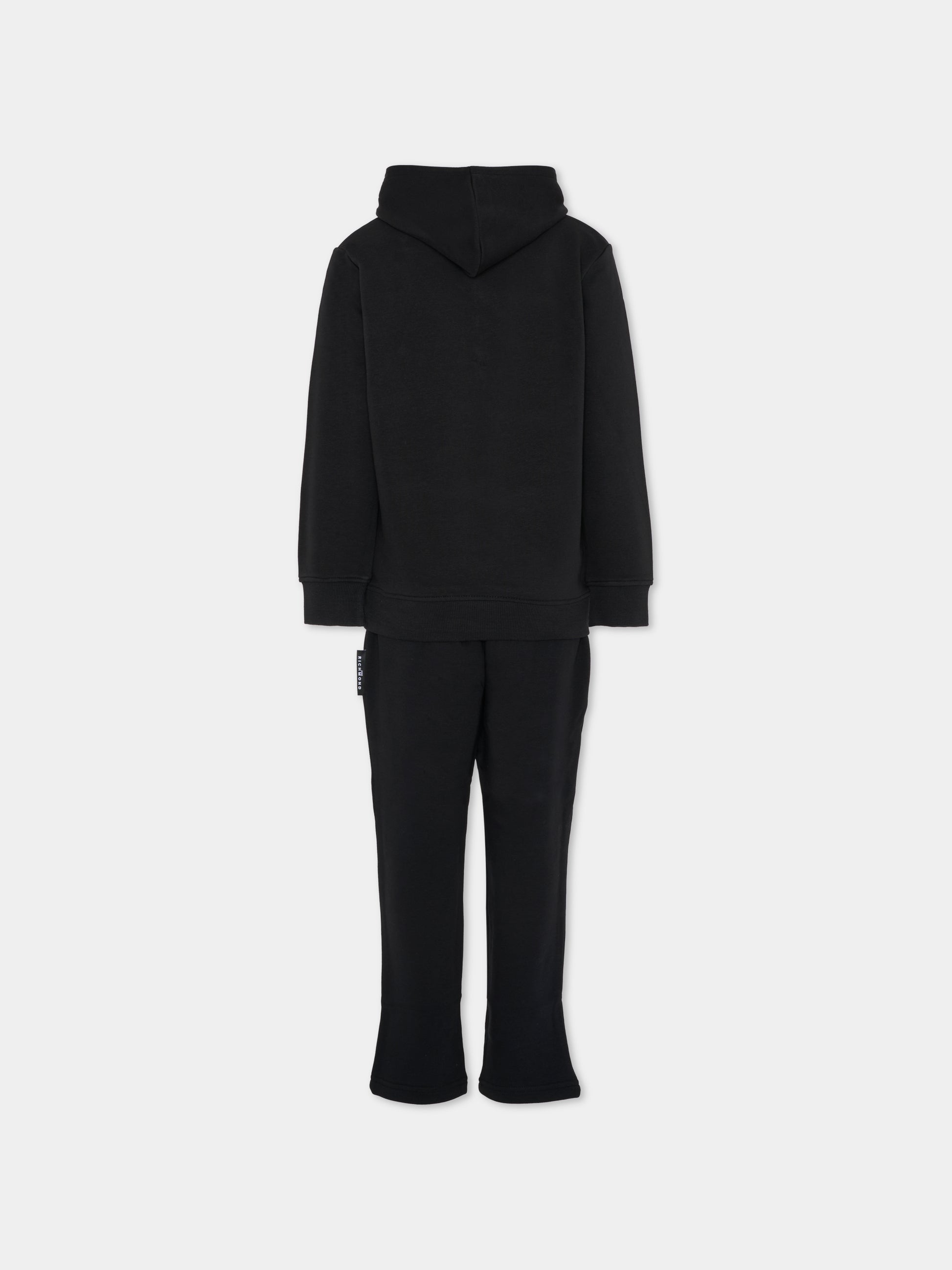 Completo nero per bambino con logo,Richmond,RBA25005CF BLACK