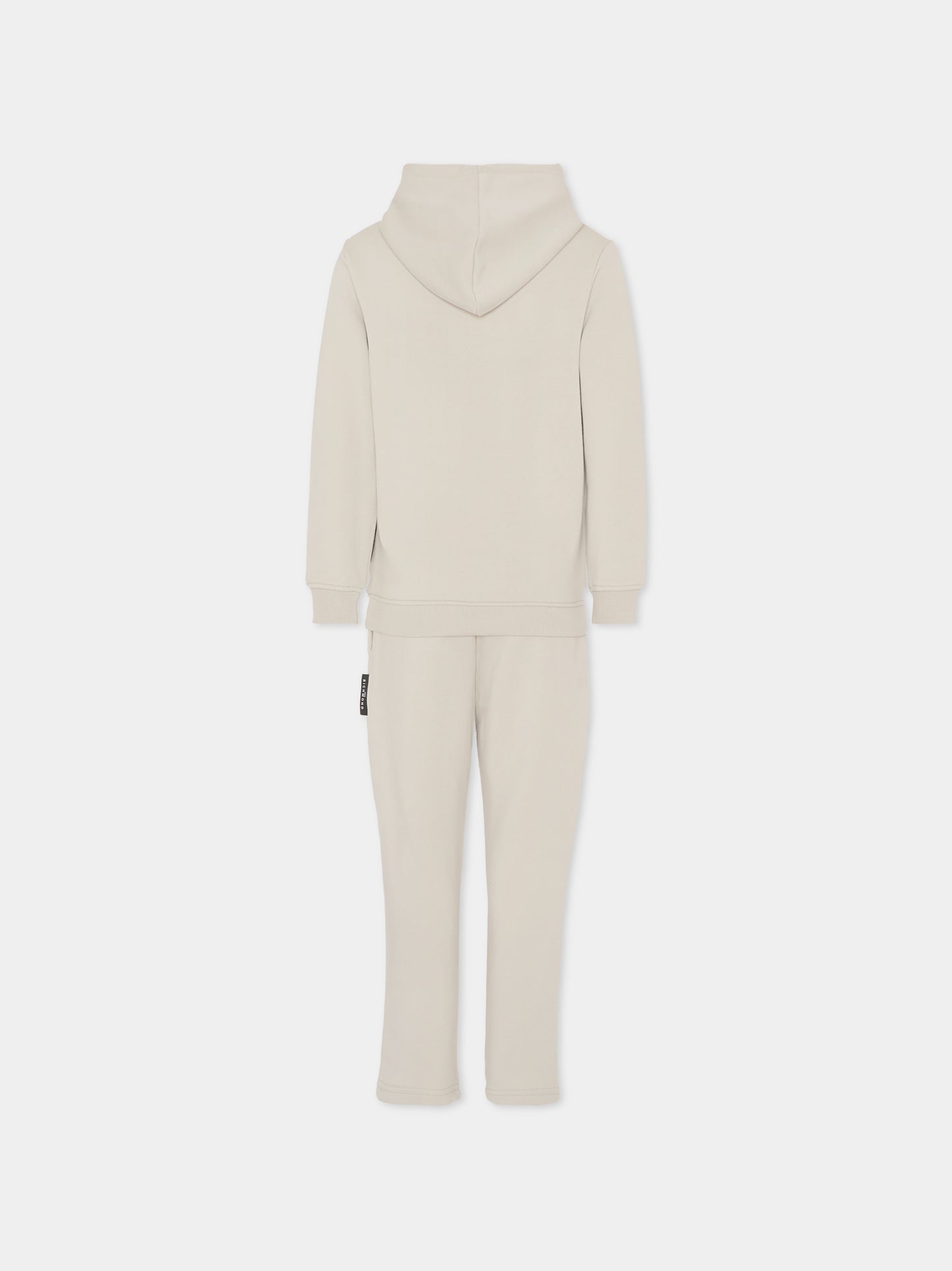 Completo grigio per bambino con logo,Richmond,RBA25005CF BLUE VAPOR