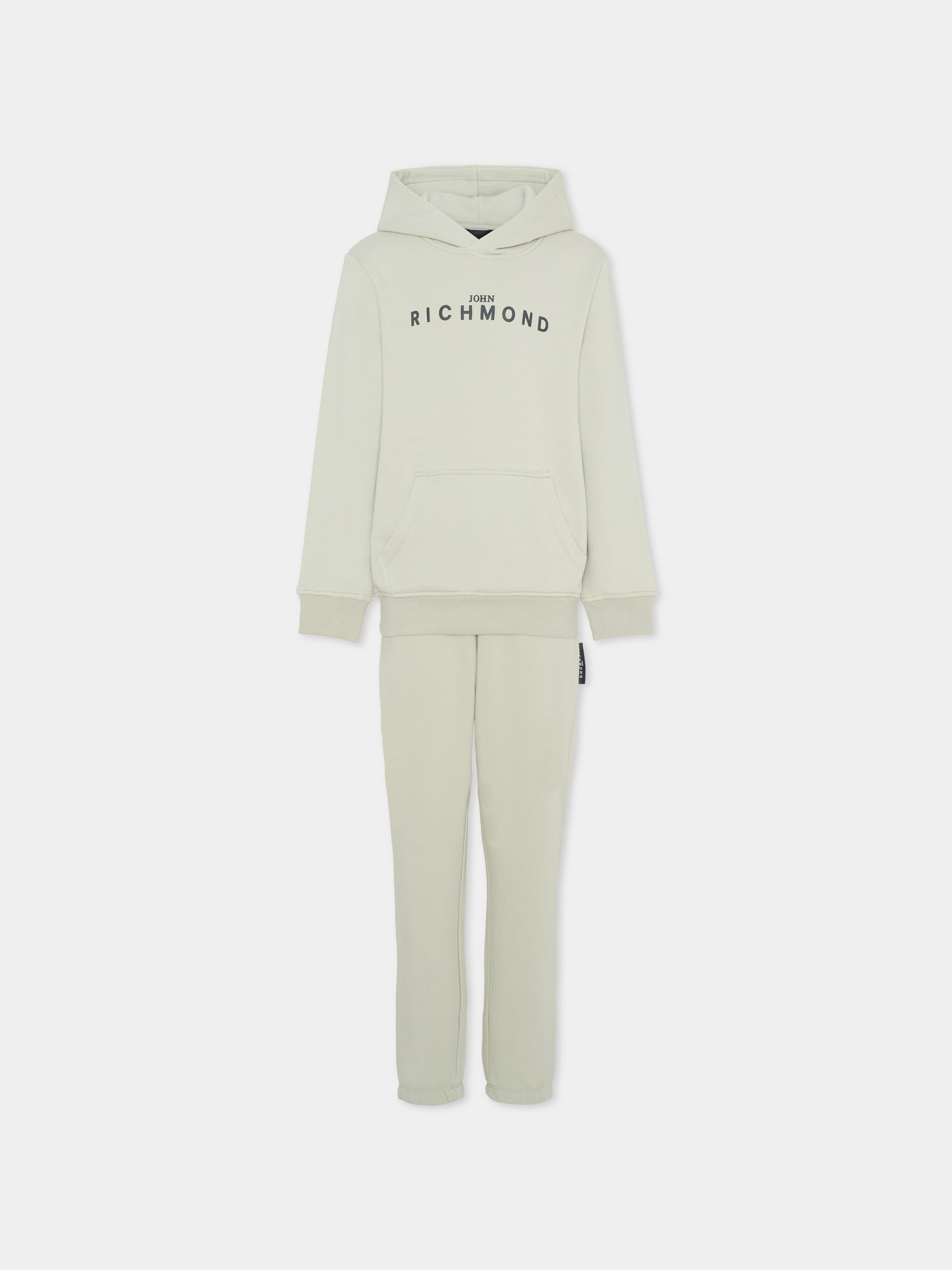 Completo grigio per bambino con logo,Richmond,RBA25007CF GREY AGATE
