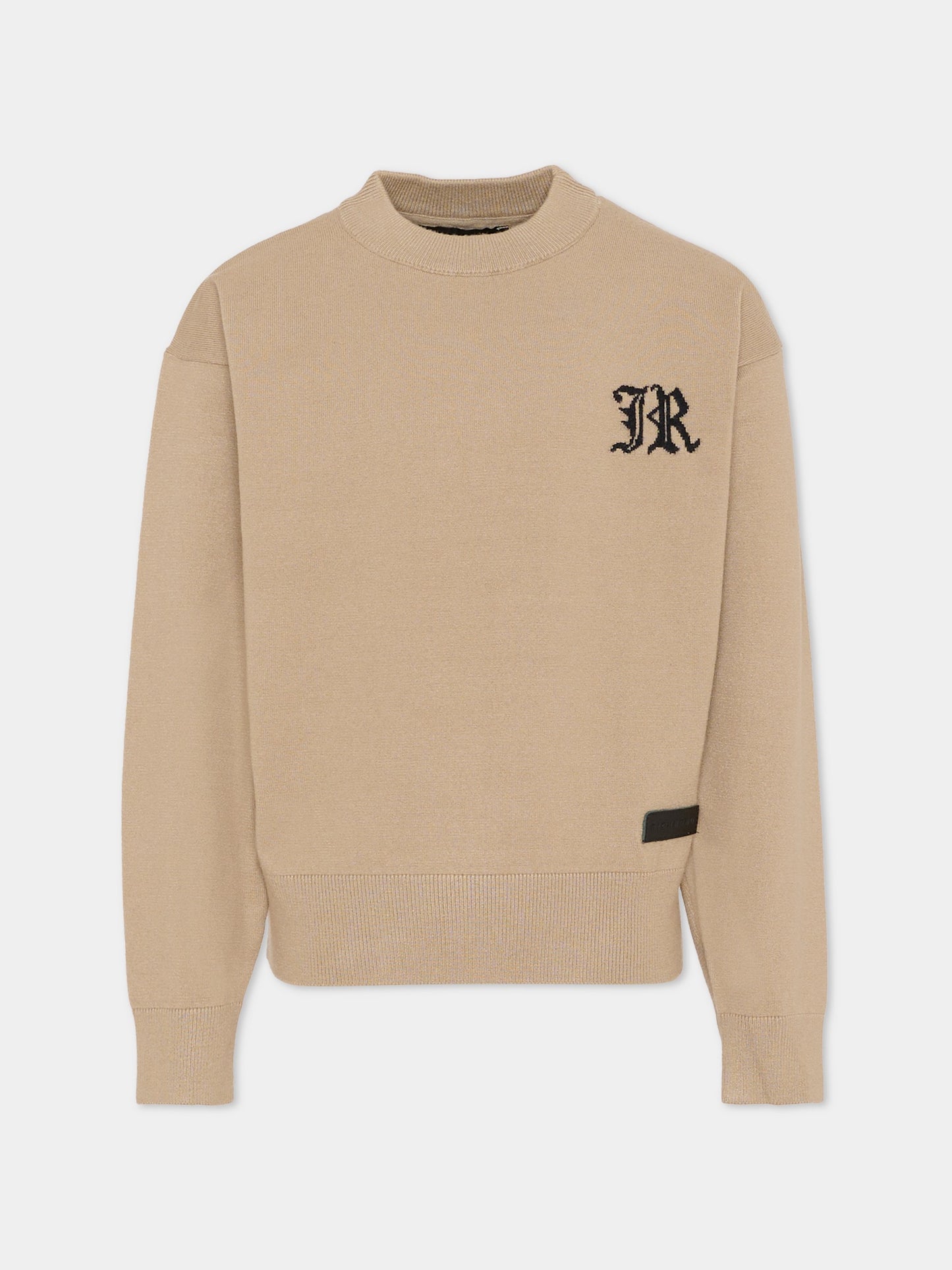 Maglione beige per bambino con logo avorio,Richmond,RBA25011MA TRENCH COAT