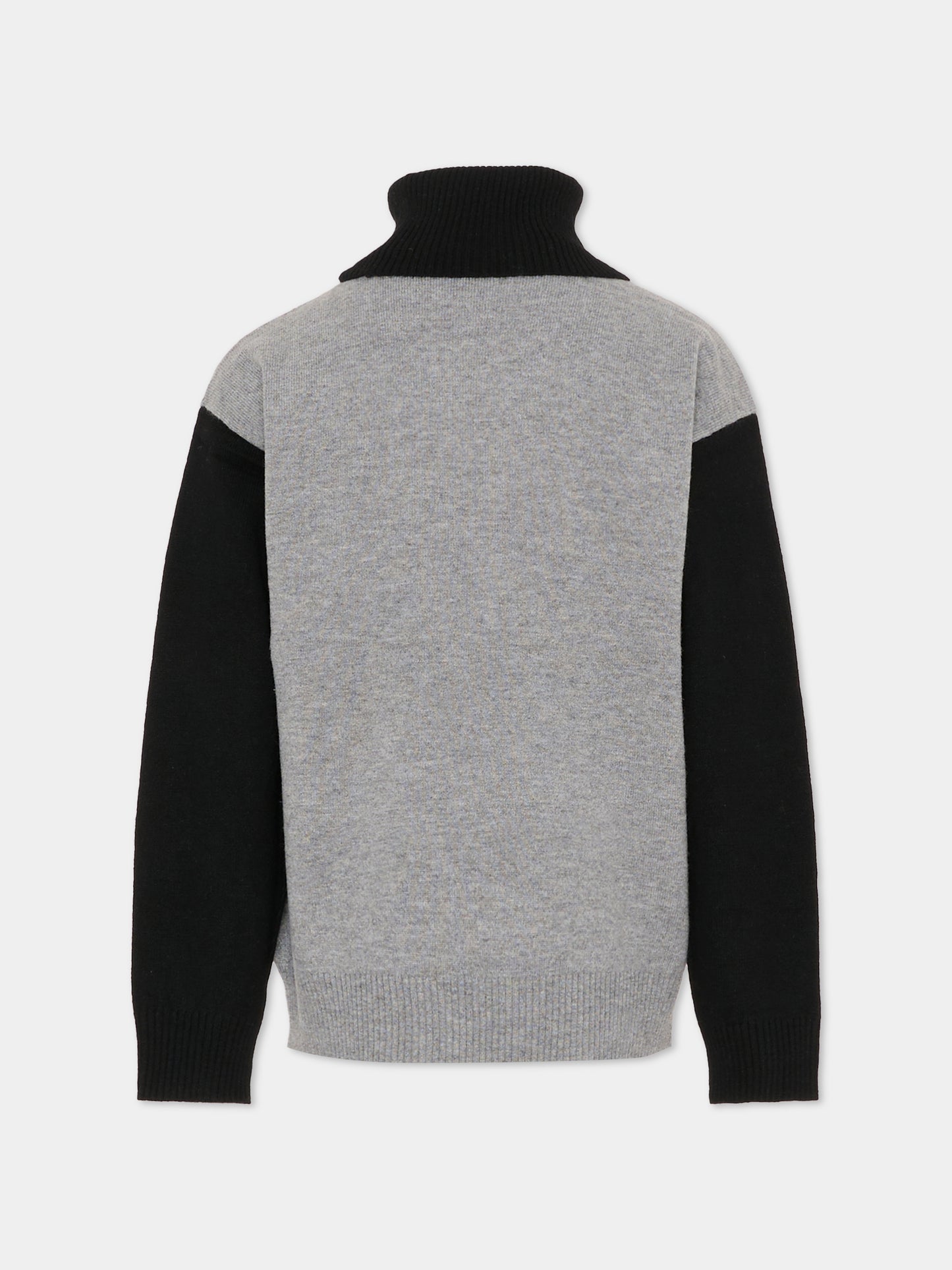 Dolcevita nero per bambino con logo,Richmond,RBA25124MA BLACK