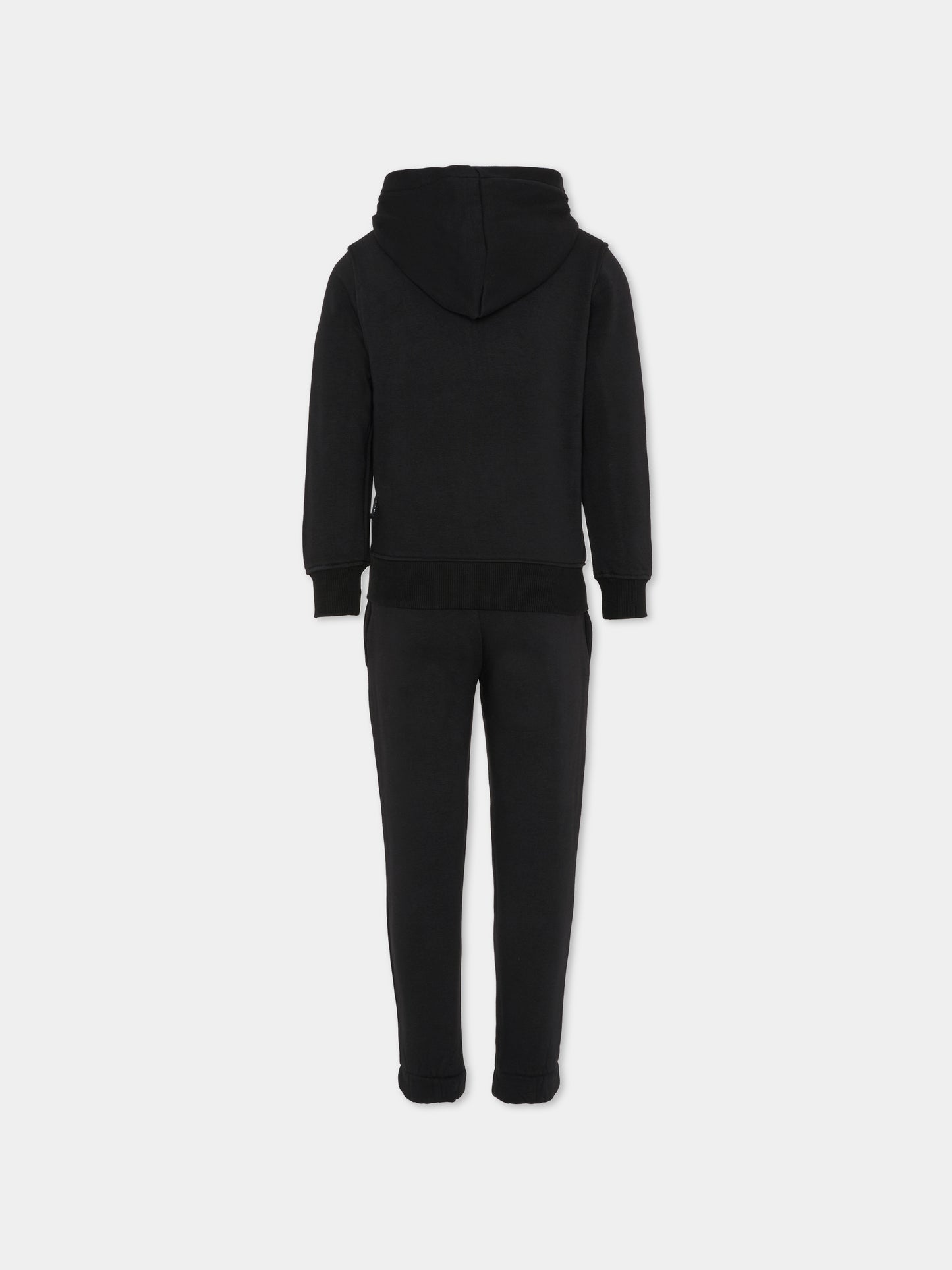 Completo nero per bambina con logo,Richmond,RGA25001CF BLACK