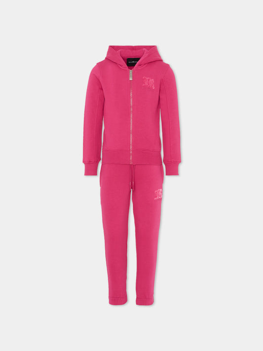 Completo fucsia per bambina con logo,Richmond,RGA25001CF VIVACIOUS
