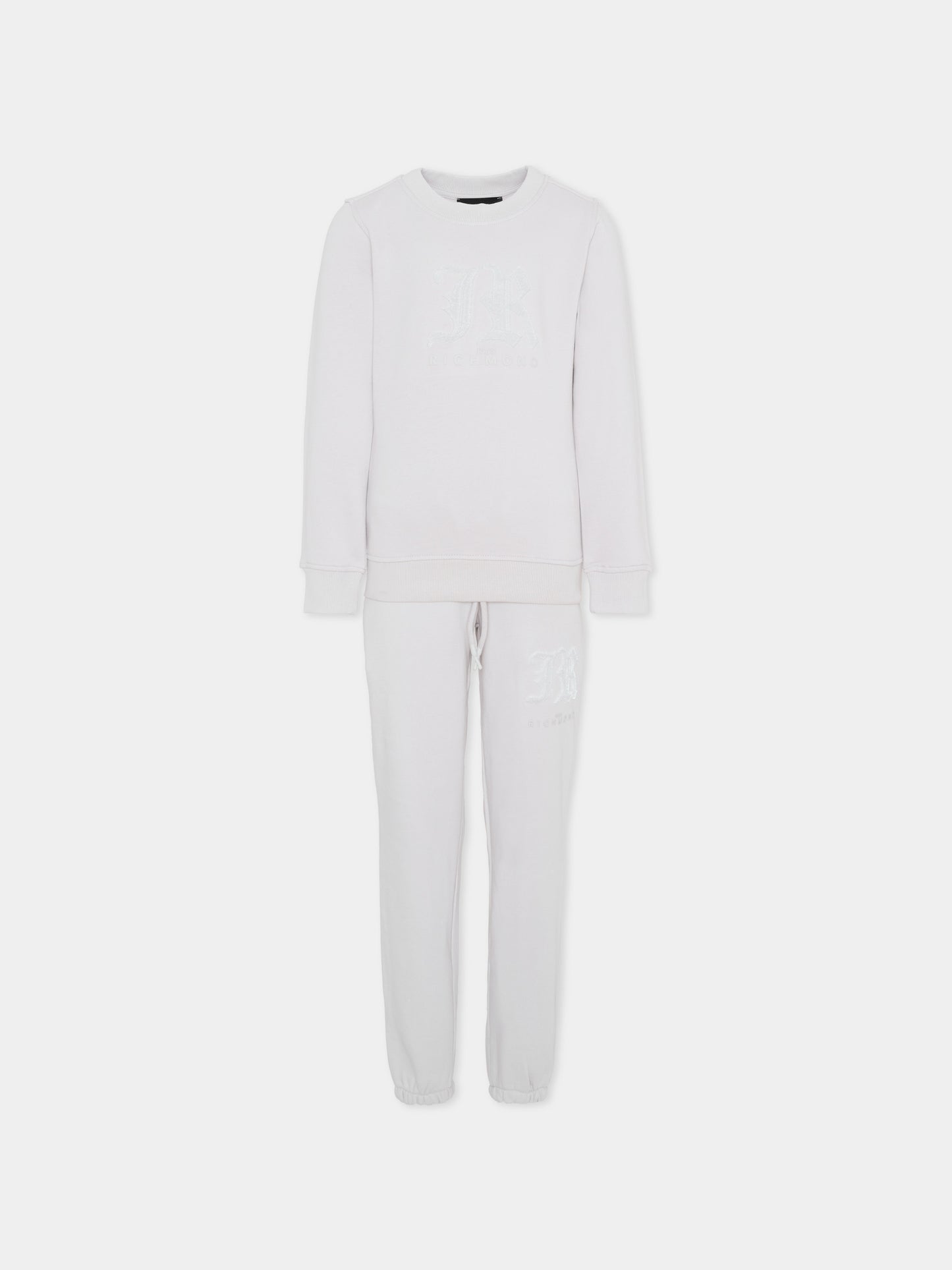 Completo lilla per bambina con logo,Richmond,RGA25002CF LILAC MARBLE