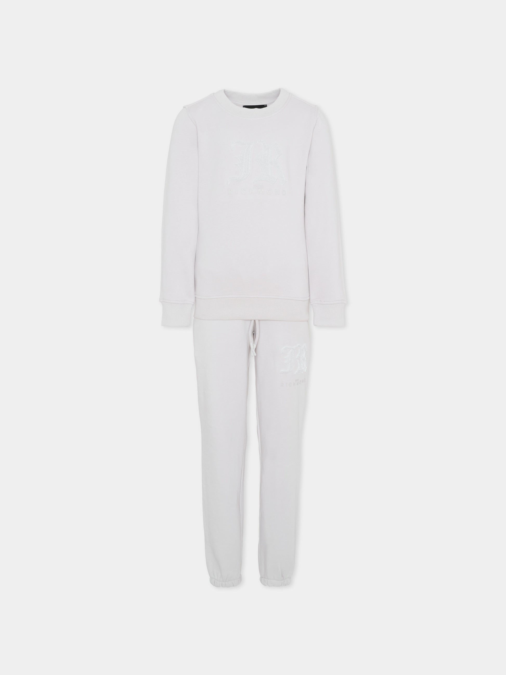 Completo lilla per bambina con logo,Richmond,RGA25002CF LILAC MARBLE