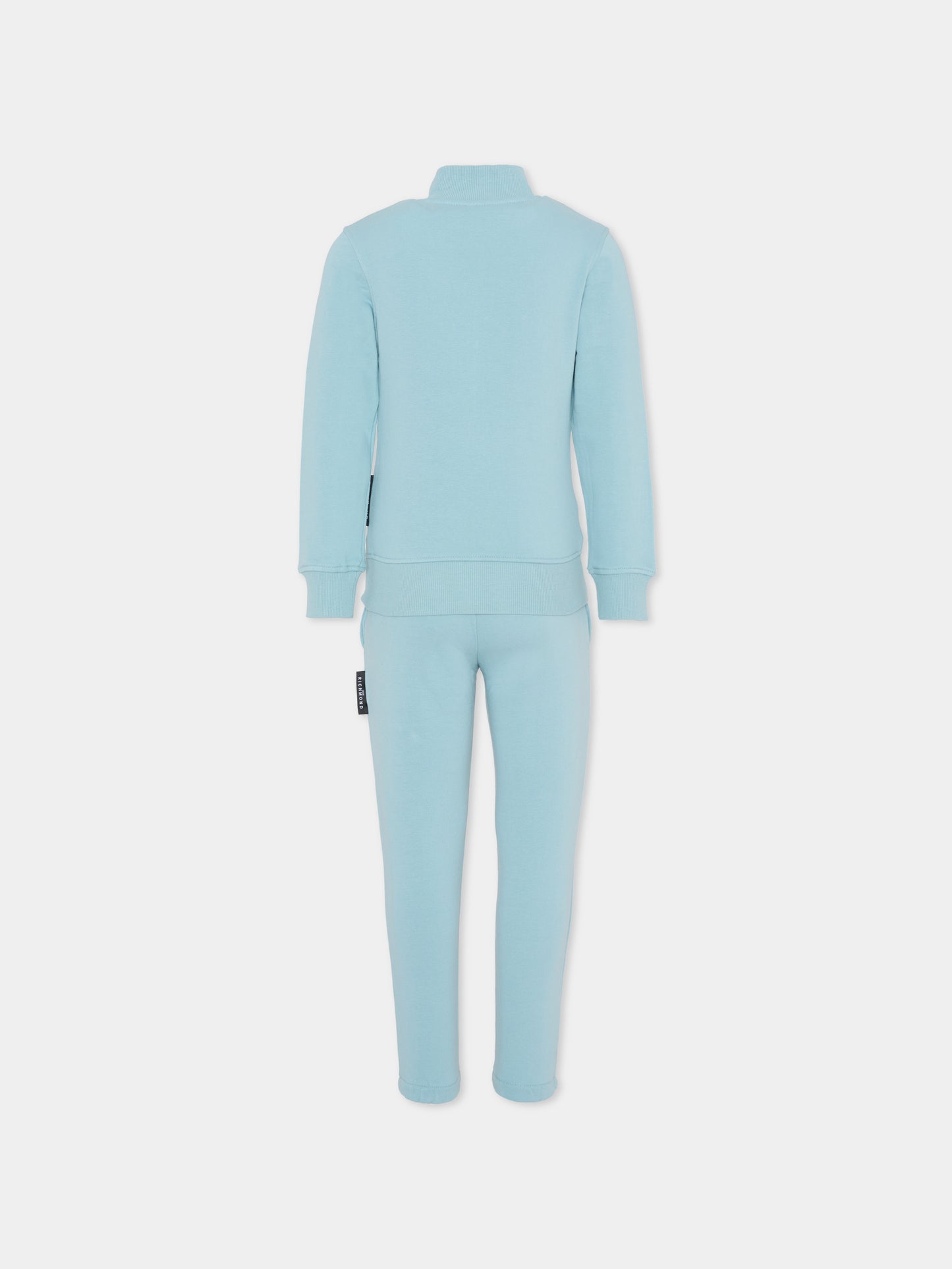 Completo azzurro per bambina con logo,Richmond,RGA25005CF FORGET ME NOT
