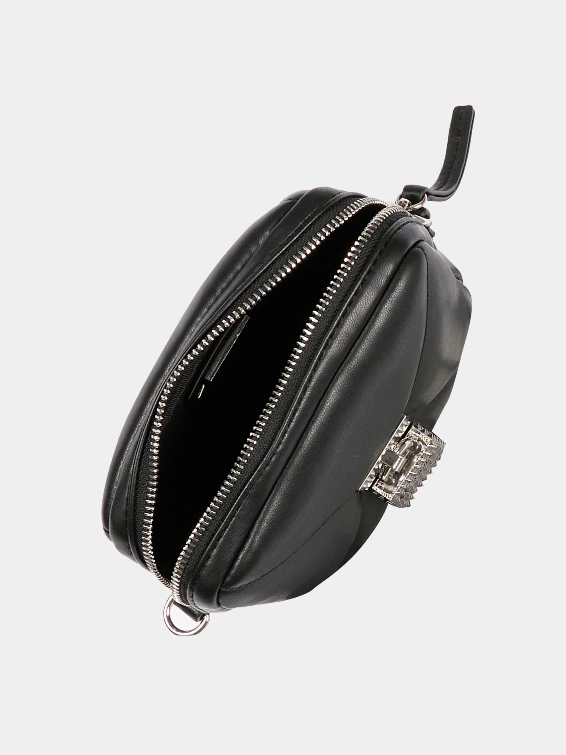 Borsa nera per bambina con lucchetto,Richmond,RGA25022BO BLACK