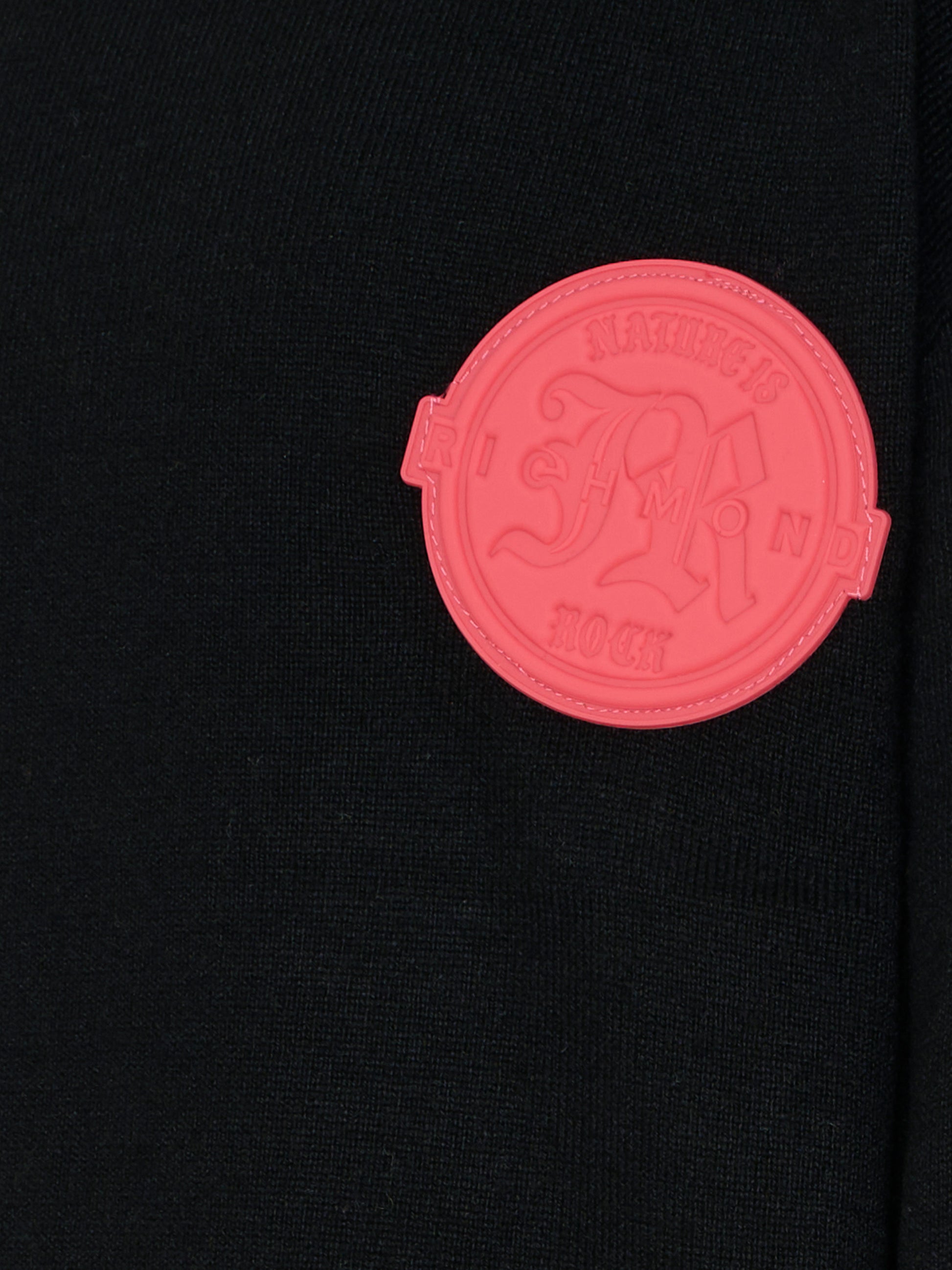 Maglione nero per bambina con logo,Richmond,RGA25131MA BLACK