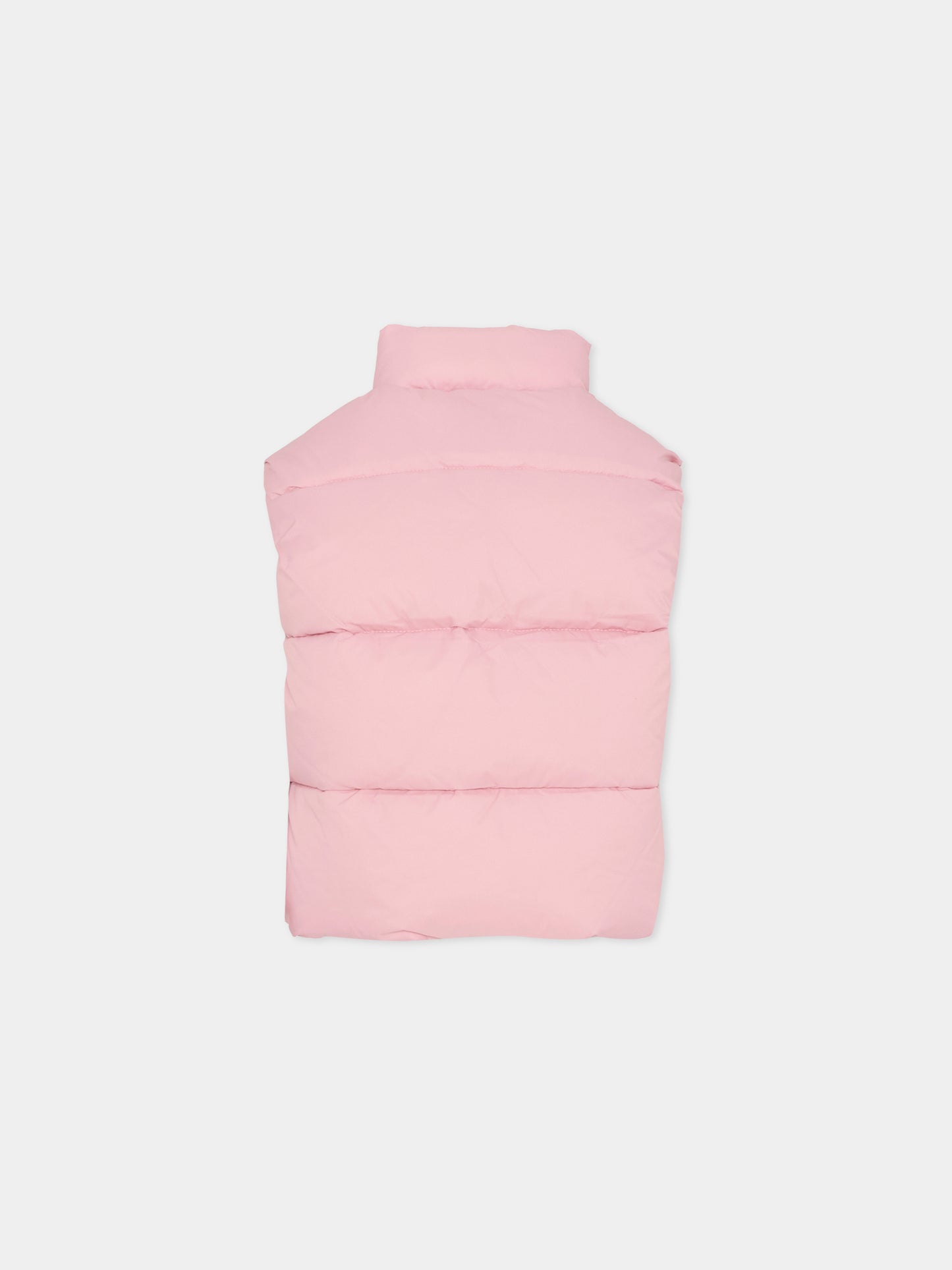 Gilet lilla per bambina con logo,Richmond,RGA25232PI LILAC FRAGRANT