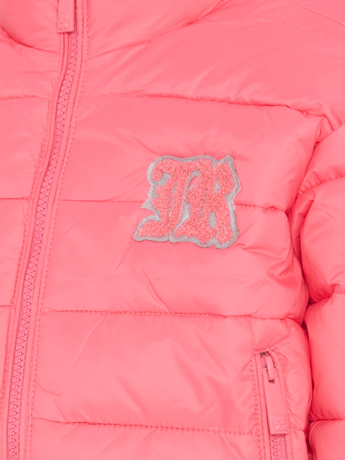 Piumino fucsia per bambina con logo,Richmond,RGA25233PI HONEYSUCKLE