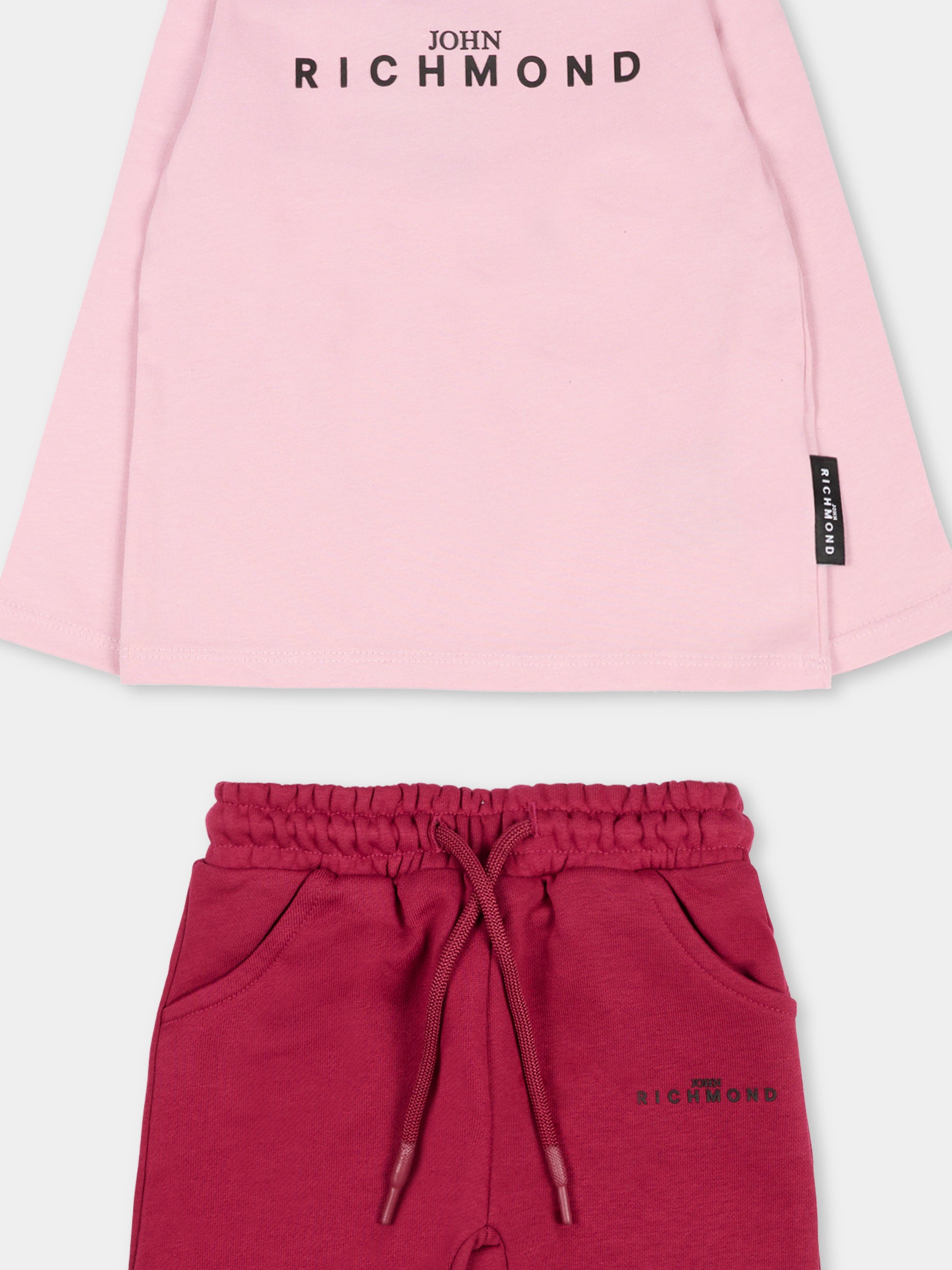 Completo lilla per neonata con logo,Richmond,RIA25001CJ ORCHID ICE