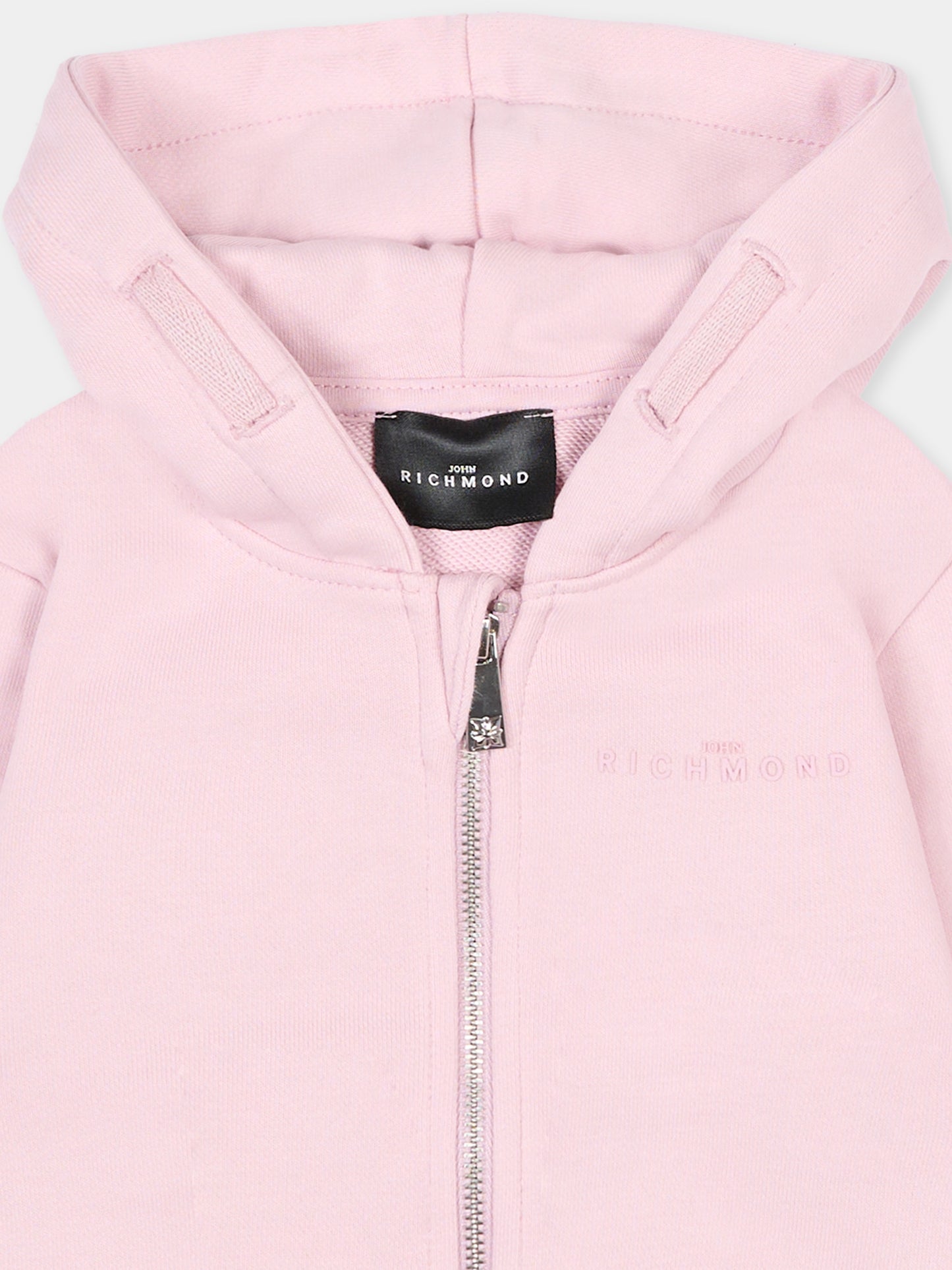 Felpa lilla per neonata con logo,Richmond,RIA25025FE ORCHID ICE